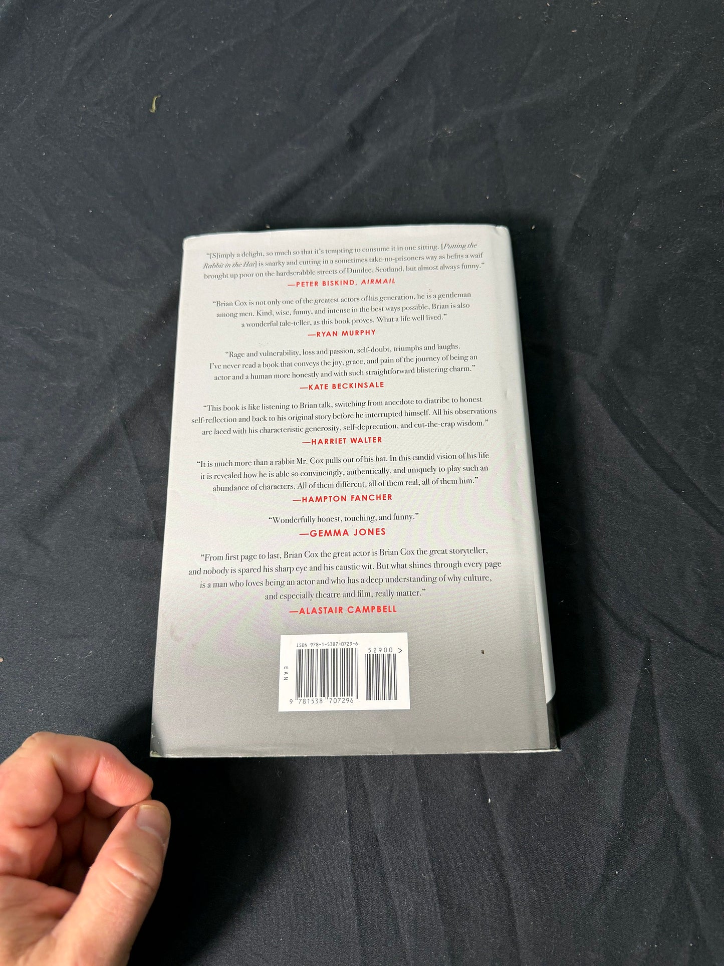 Brian Cox Putting the Rabbit in the Hat First U.S. Edition Printing 1, 2021