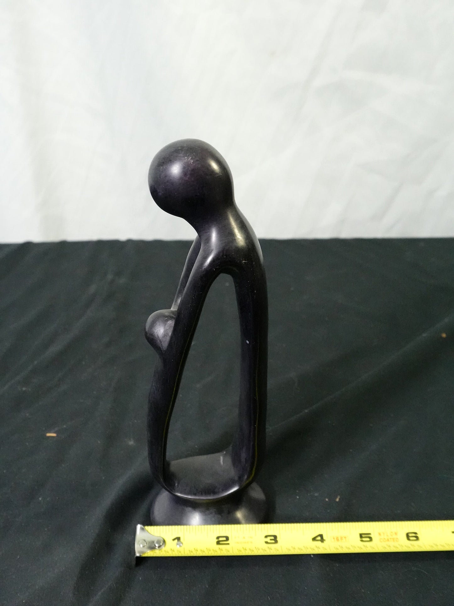 Hand Carved Soapstone Mother and Child Sculpture