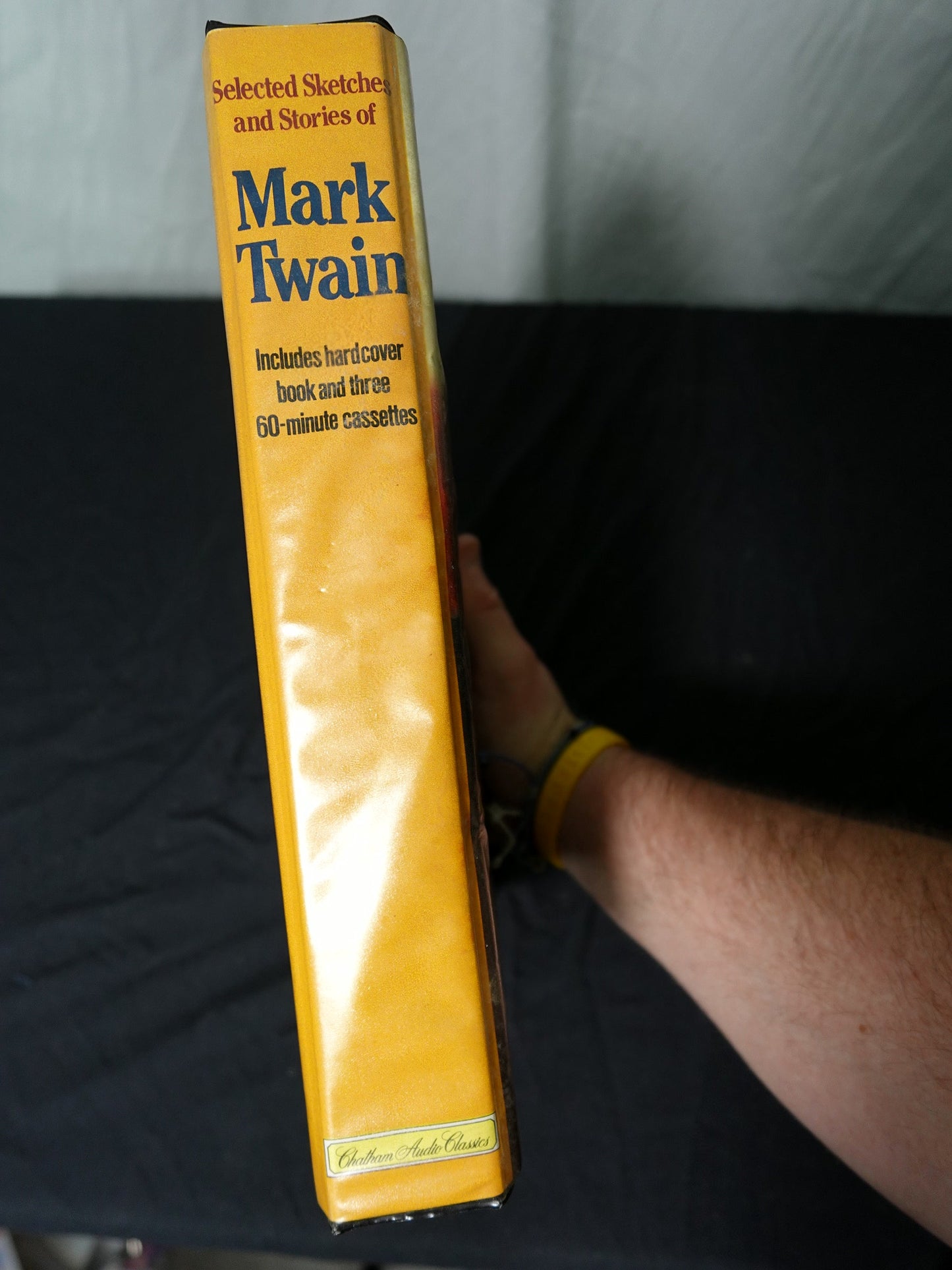 Vintage Mark Twain Selected Sketches and Stories of Mark Twain Illustrated Book with 3 Cassettes by Chatham Audio