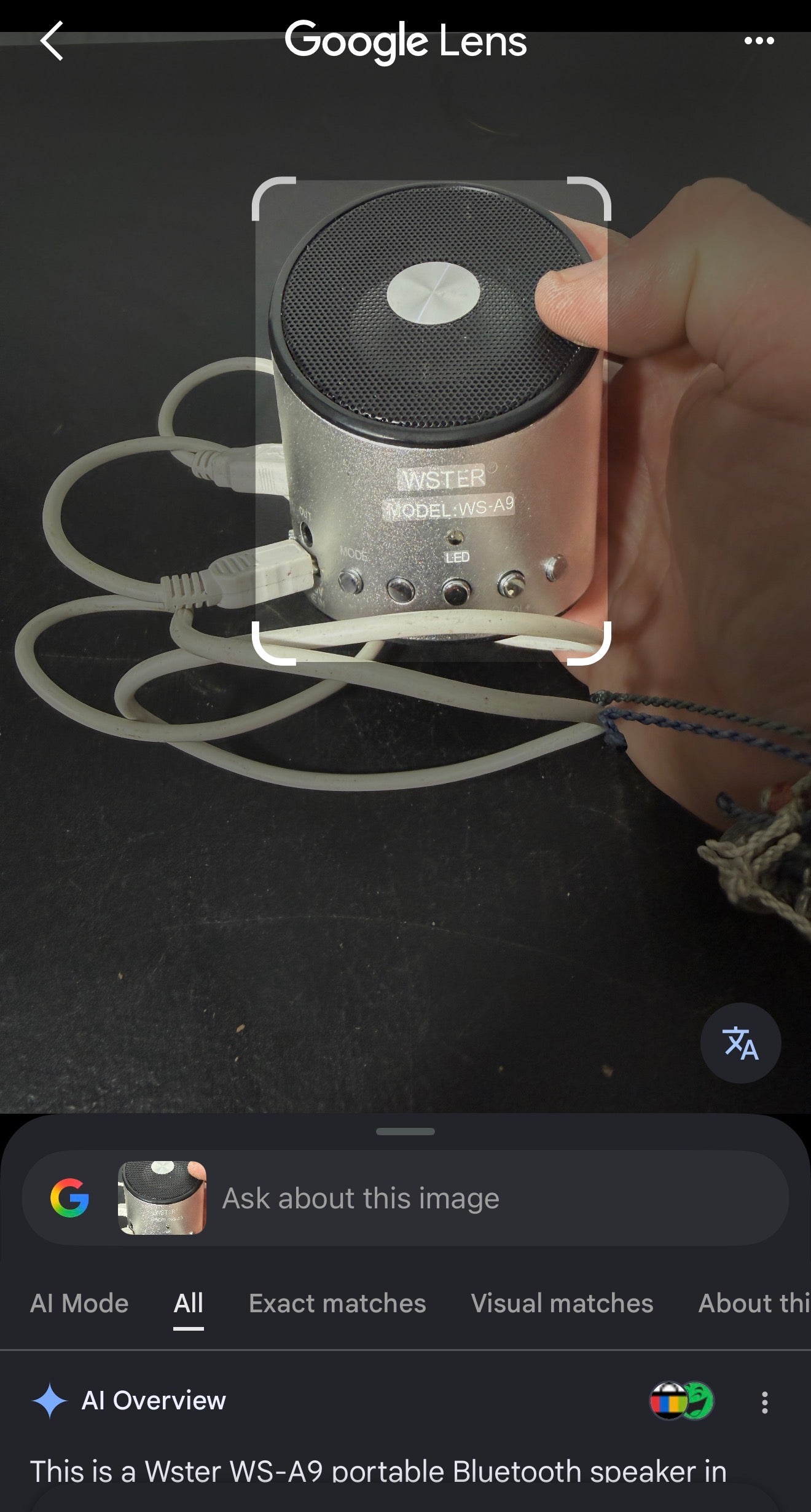 Wster WS-A9 Portable Bluetooth Speaker - photo 3