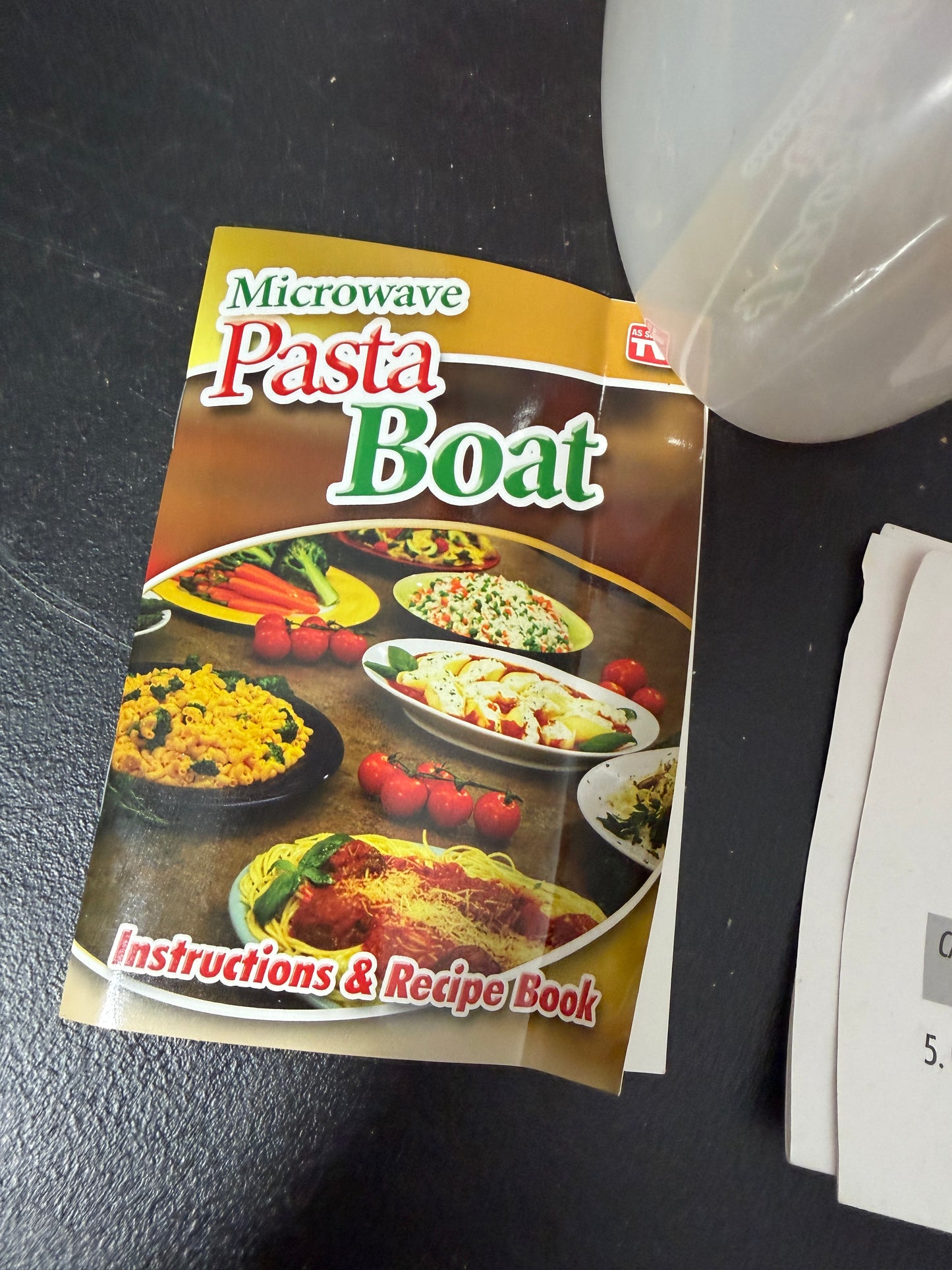 As Seen On TV Pasta Boat Microwave Pasta Cooker with Lid and Instructions - photo 5