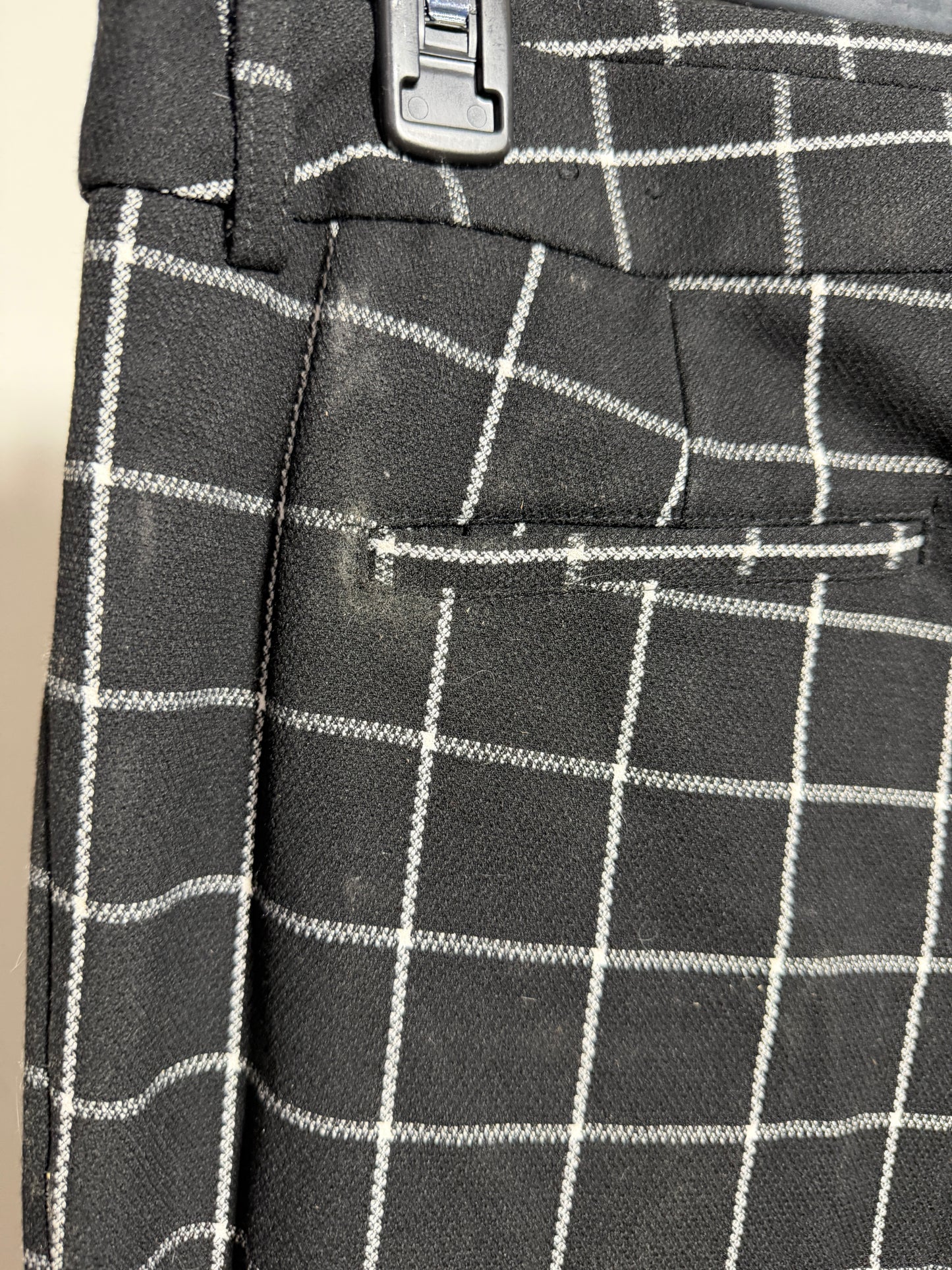 Amanda + Chelsea Women's 14 Black and White Checkered Pants - photo 6