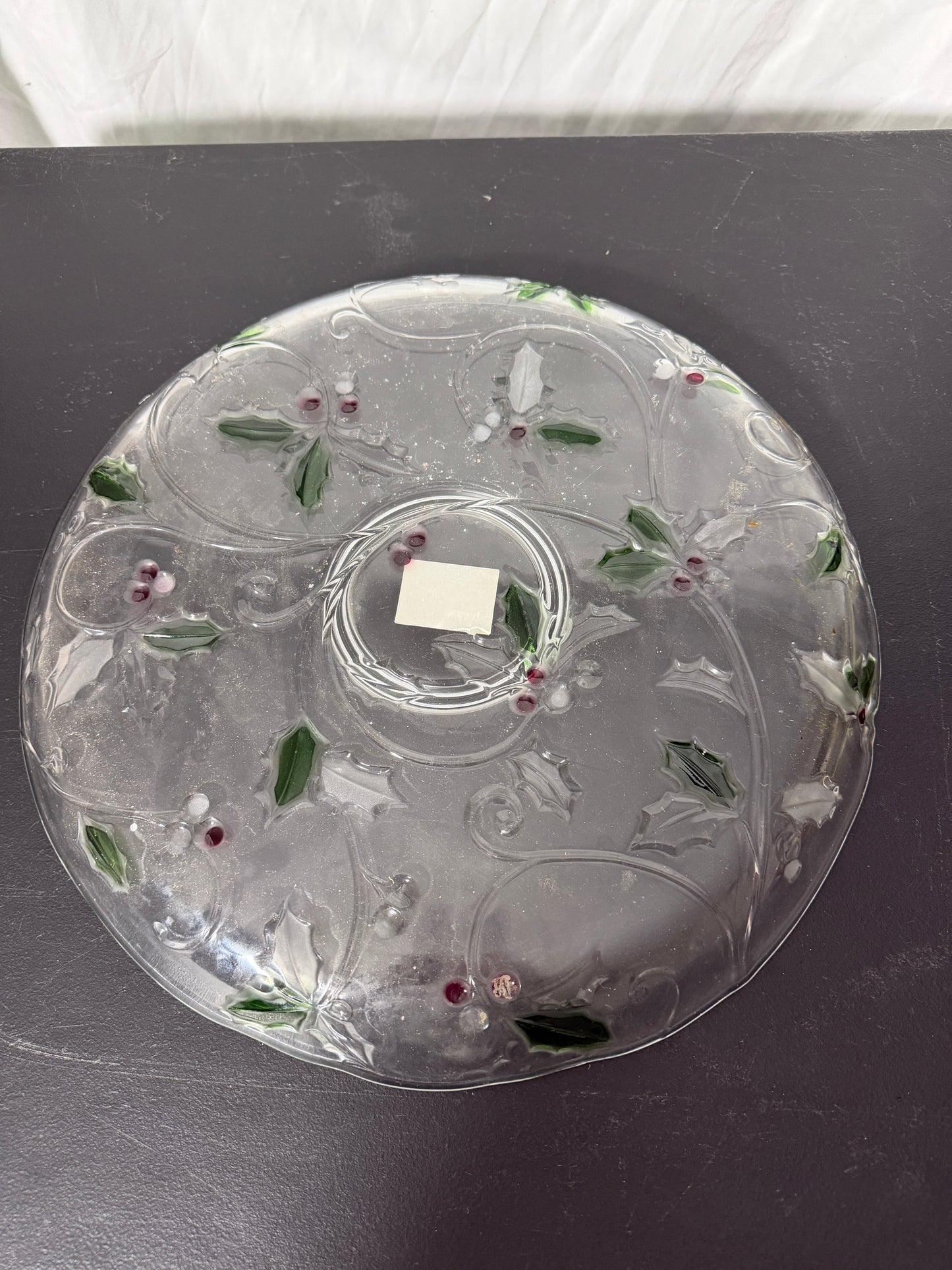 Mikasa Merry Holly Glass Serving Platter - photo 6