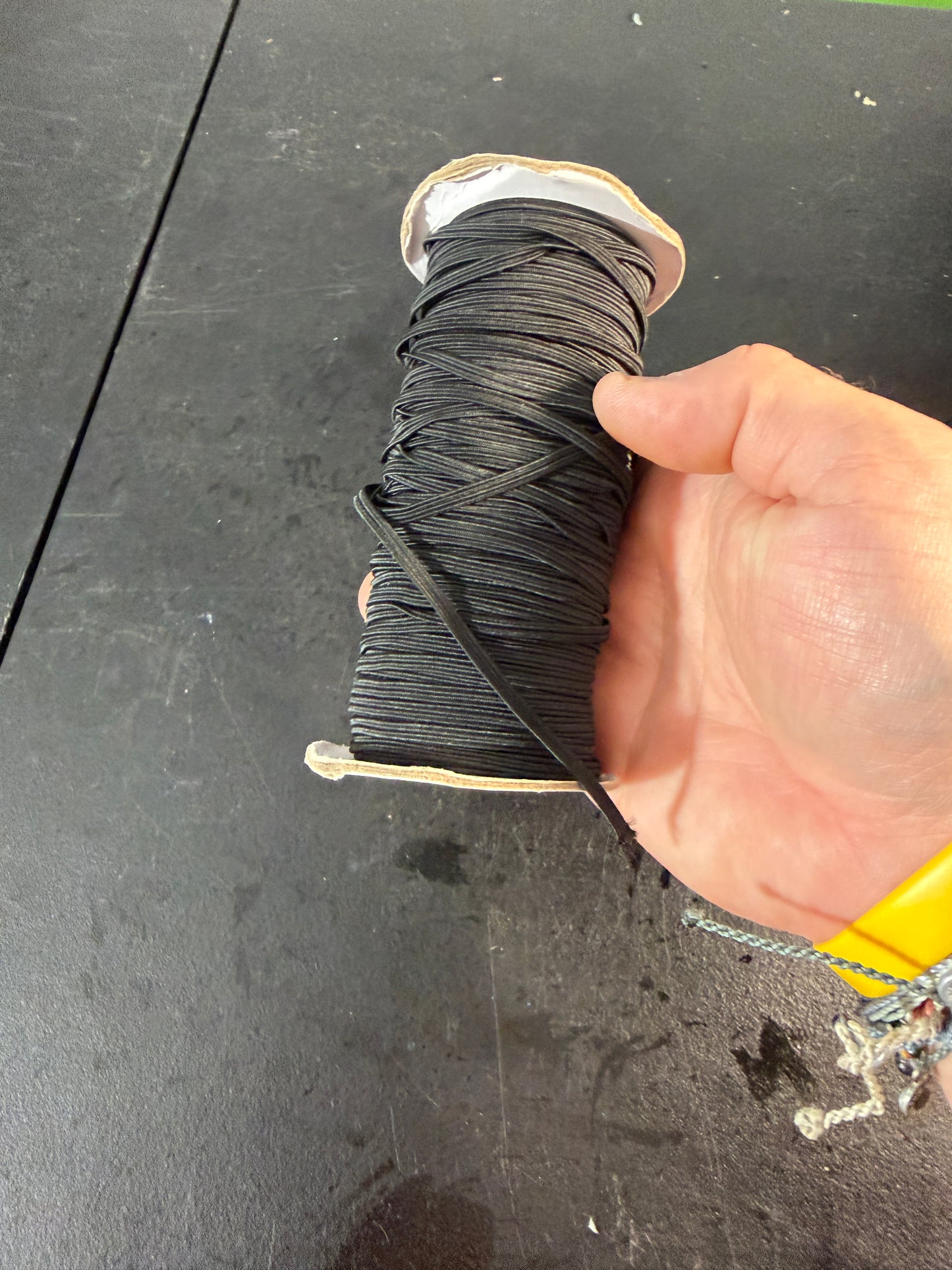 Black Elastic Cord Spool for Sewing and Crafts - photo 4