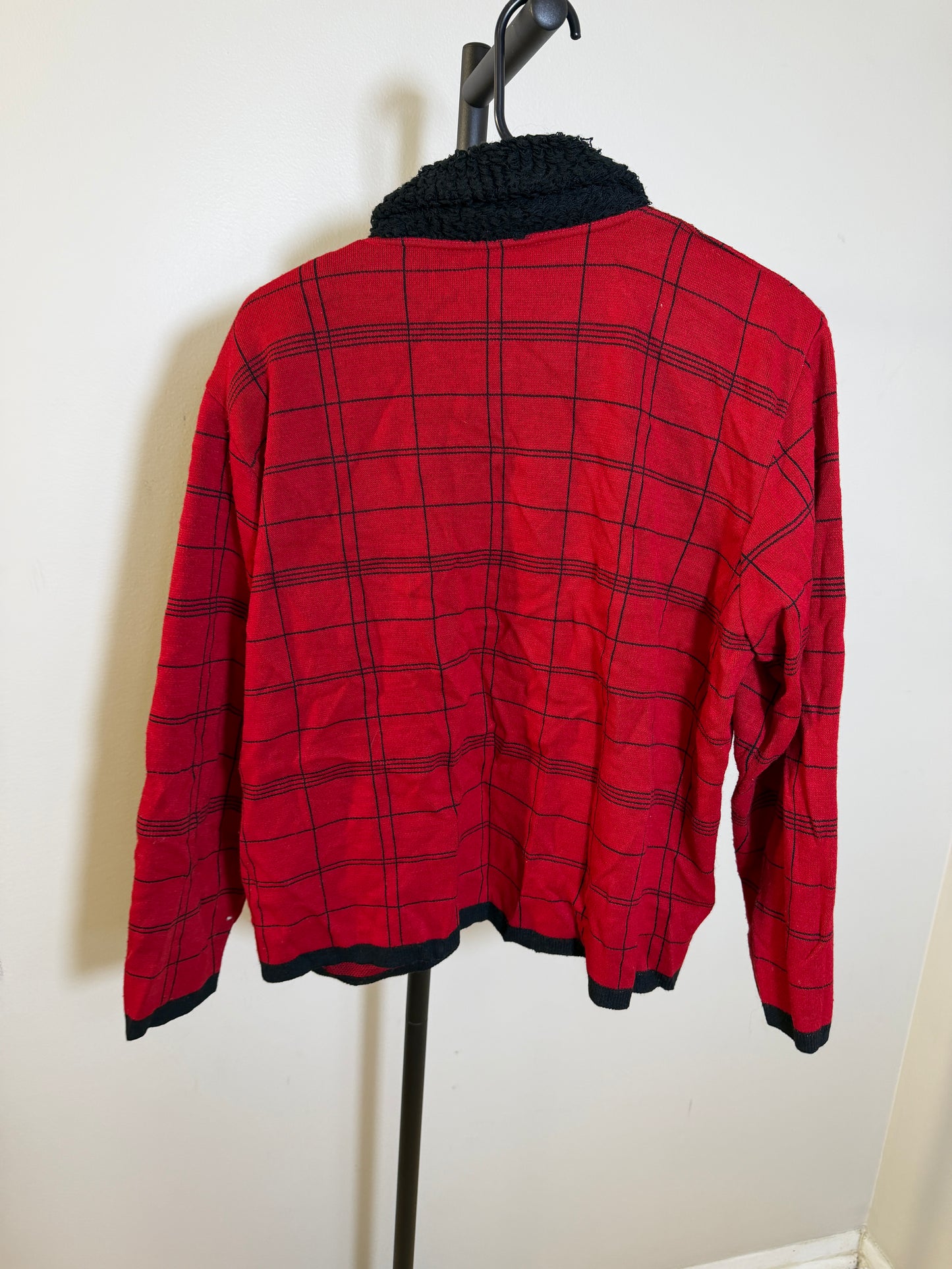 Prosperity Red Plaid Jacket Size XL - photo 3