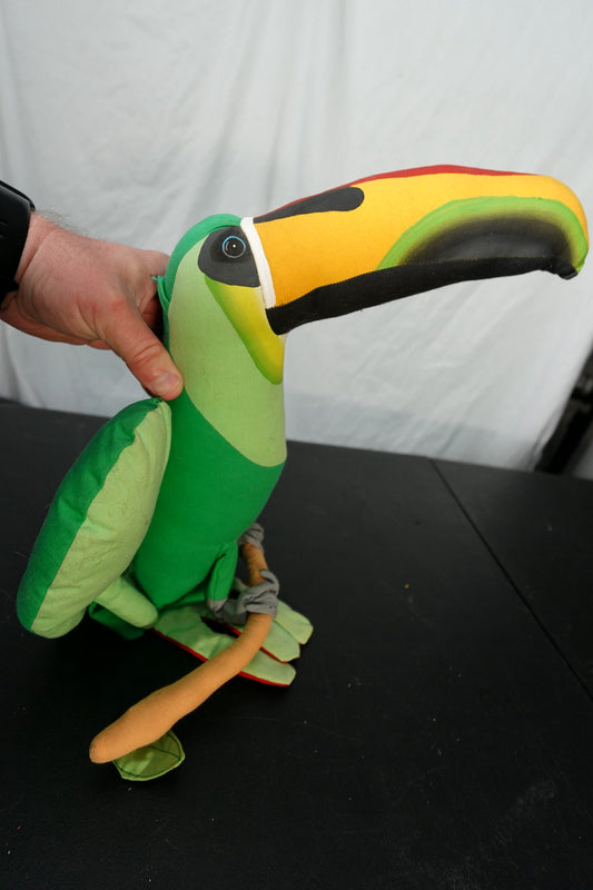 Vintage Angelitos Stuffed Hanging Tropical Toucan Plush 14 inches