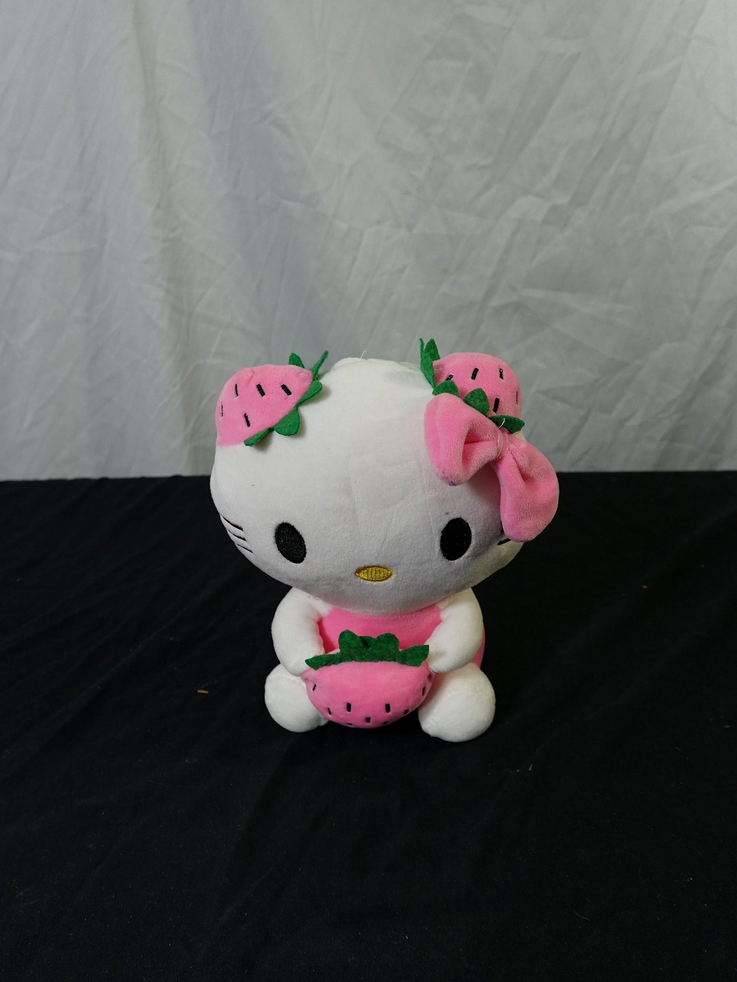 Sanrio Hello Kitty Strawberry Plush Toy Pink Bow