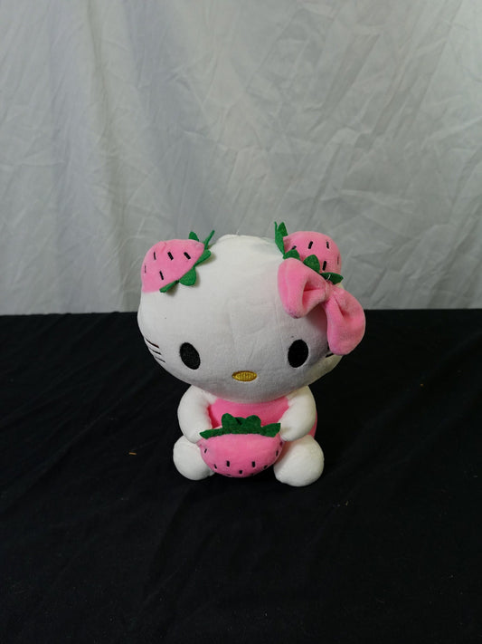 Sanrio Hello Kitty Strawberry Plush Toy Pink Bow