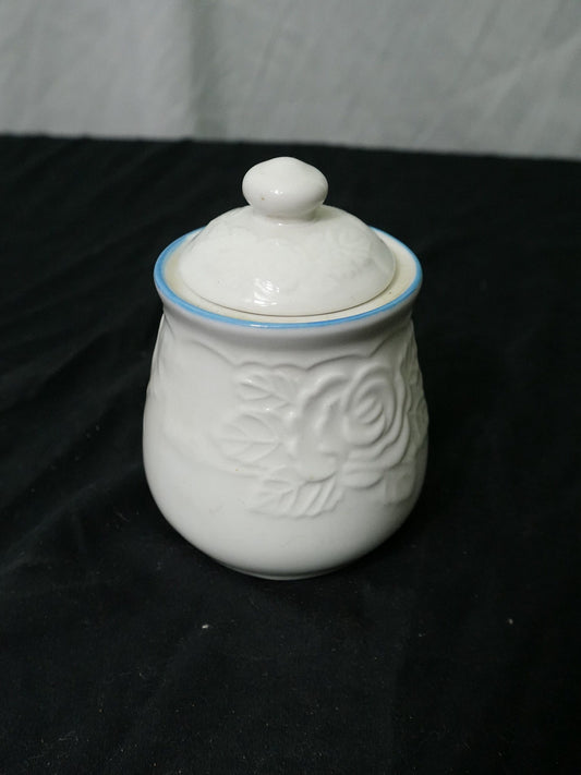 Vintage Tabletops Unlimited Victorian Rose Lidded Sugar Bowl