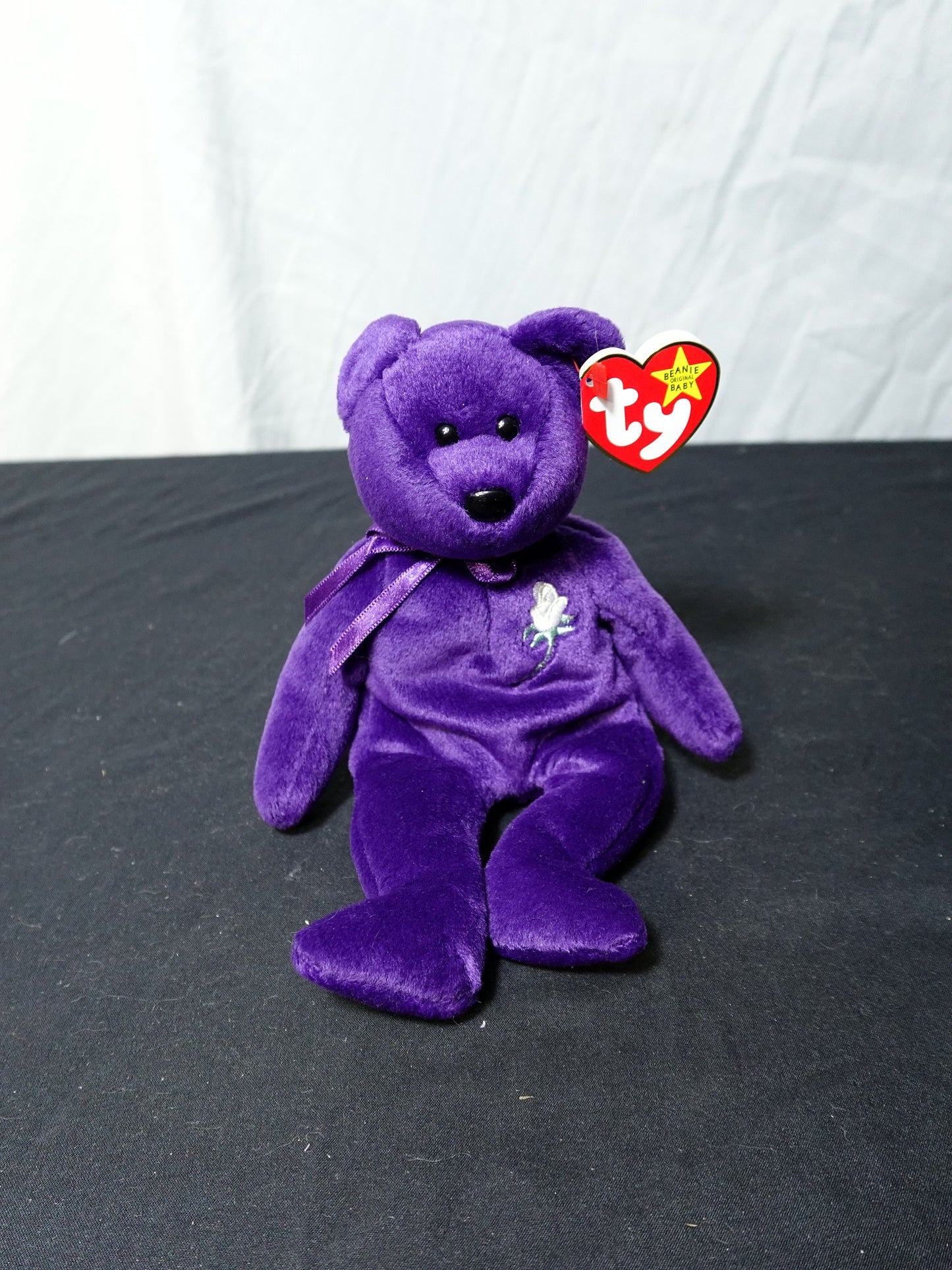 TY INC Beanie Babies Princess Bear Plush Toy 1997
