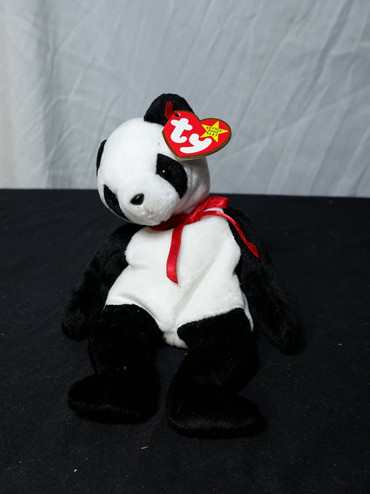 Ty Inc Beanie Babies Fortune Panda Plush Toy