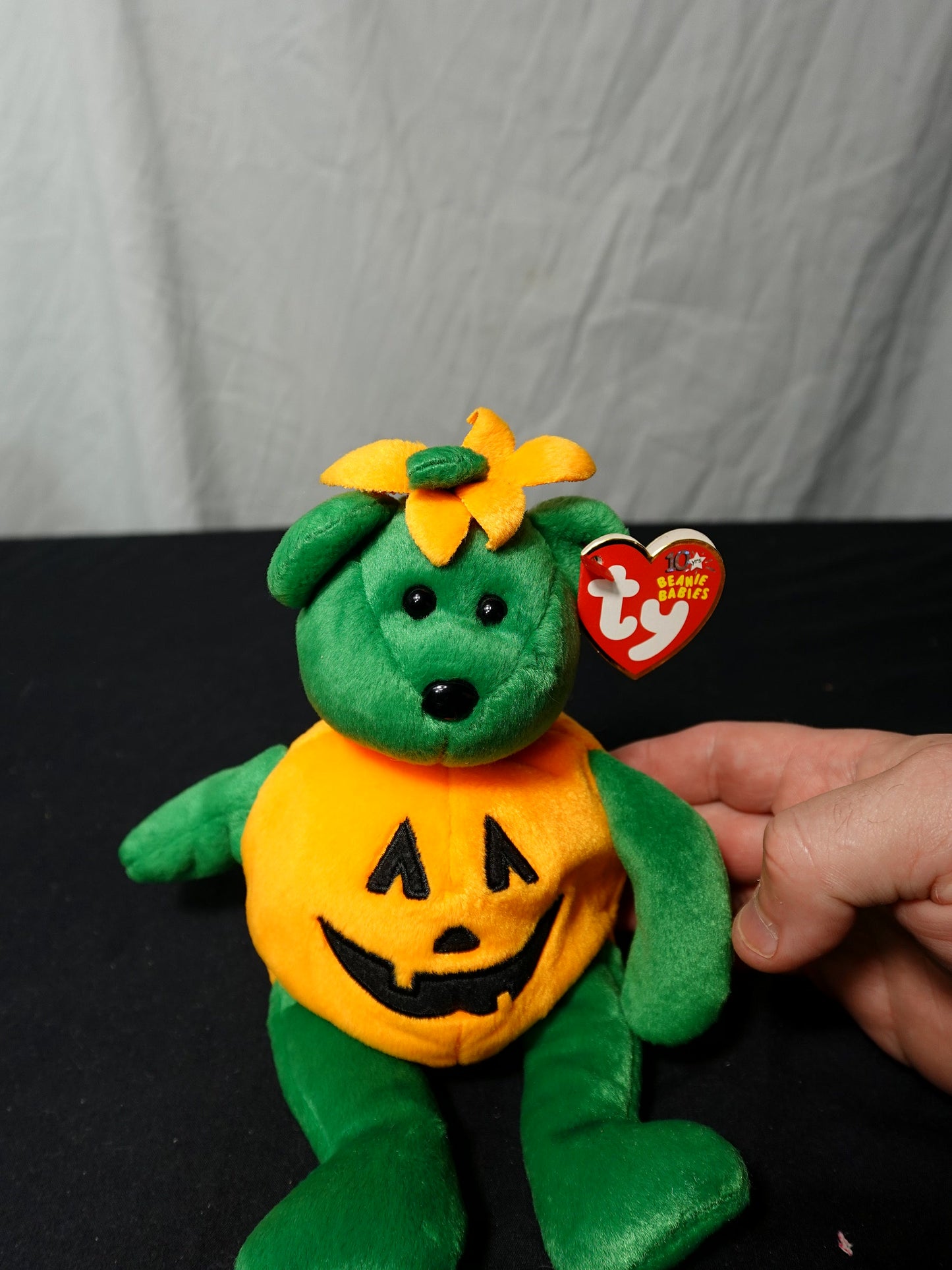 Ty Inc Beanie Babies Tricky Pumpkin Plush Toy