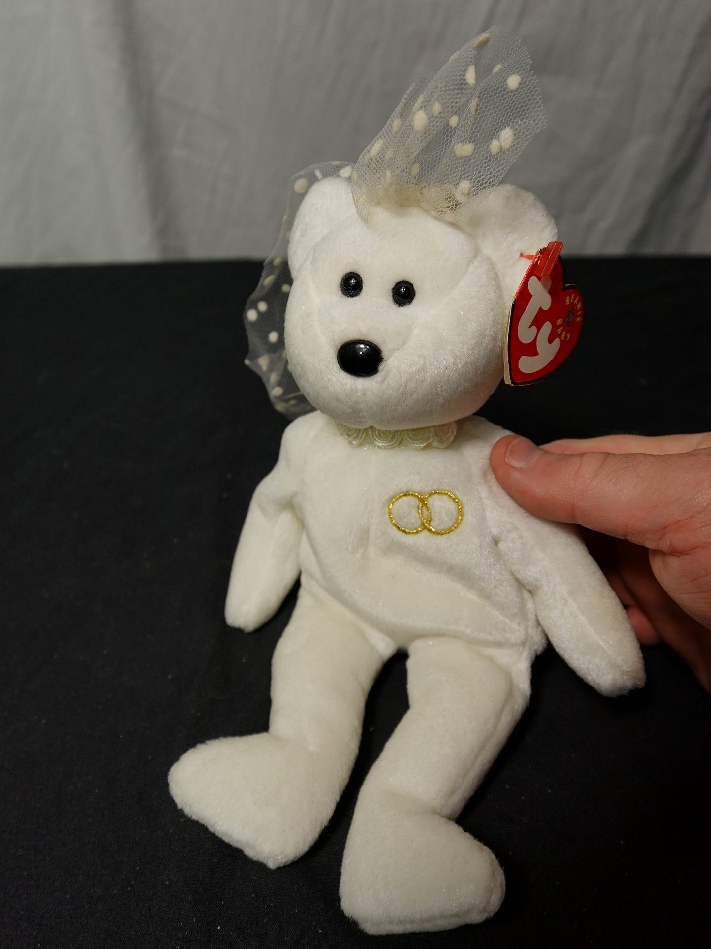 TY Inc Mrs. the Bride Bear Polyester Fiber Plush Toy