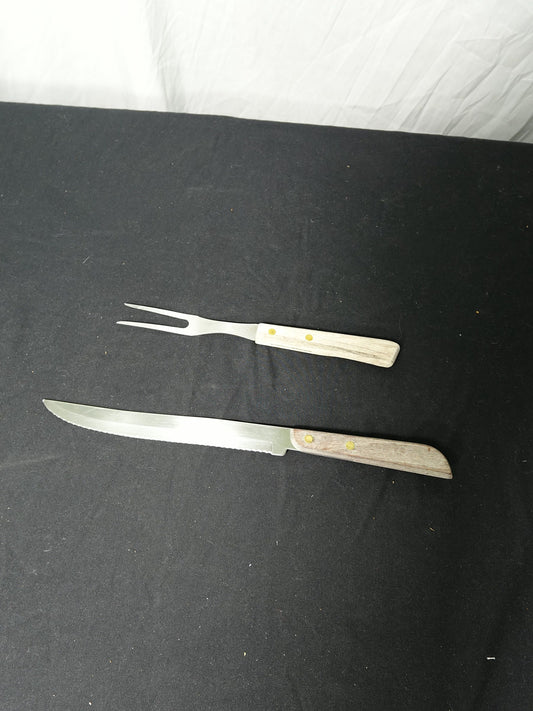 Washington Forge Carving Knife and Fork Set Stainless Steel