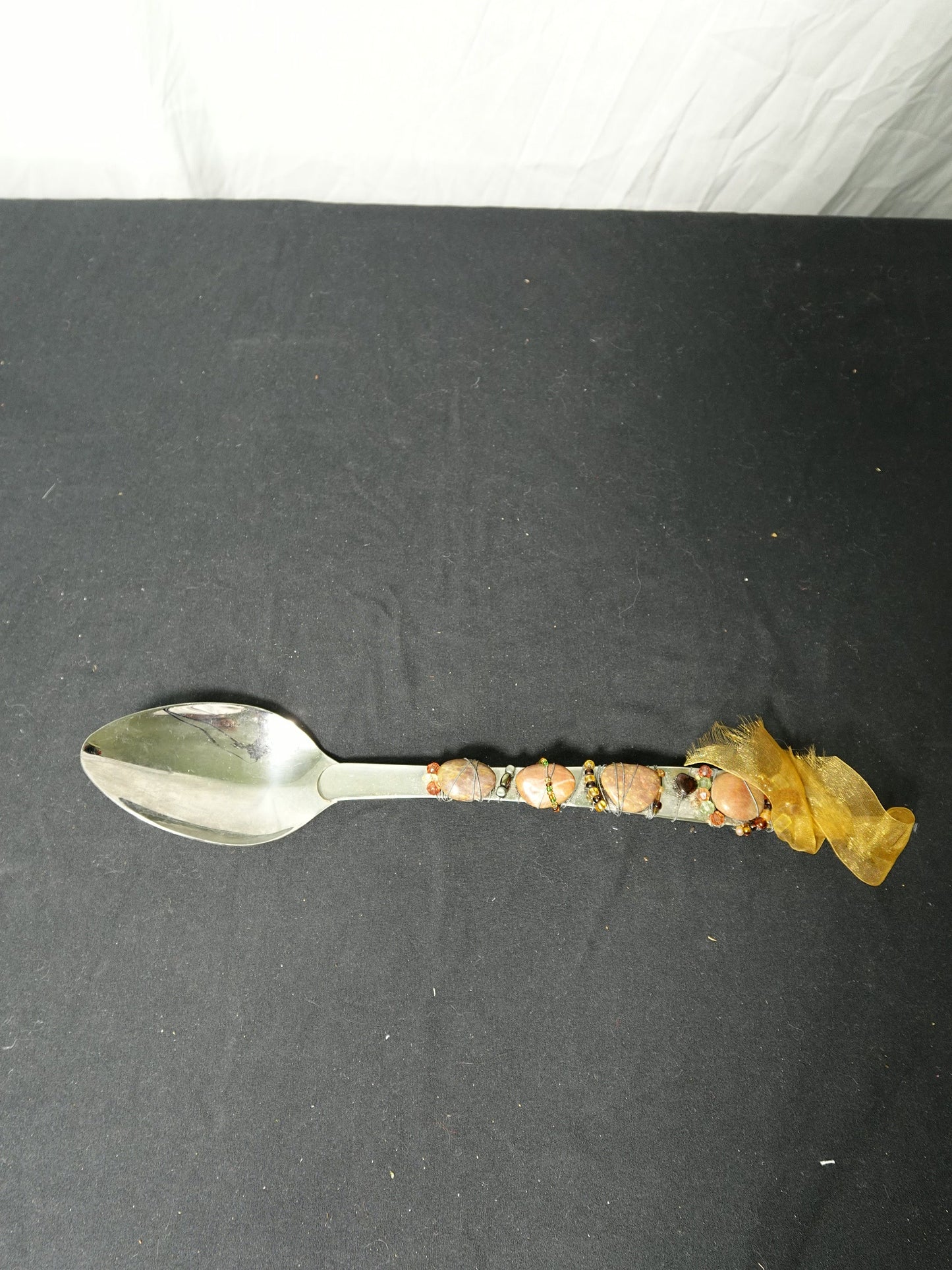 Oneida Stainless Custom Wire Wrapped Beaded Serving Spoon