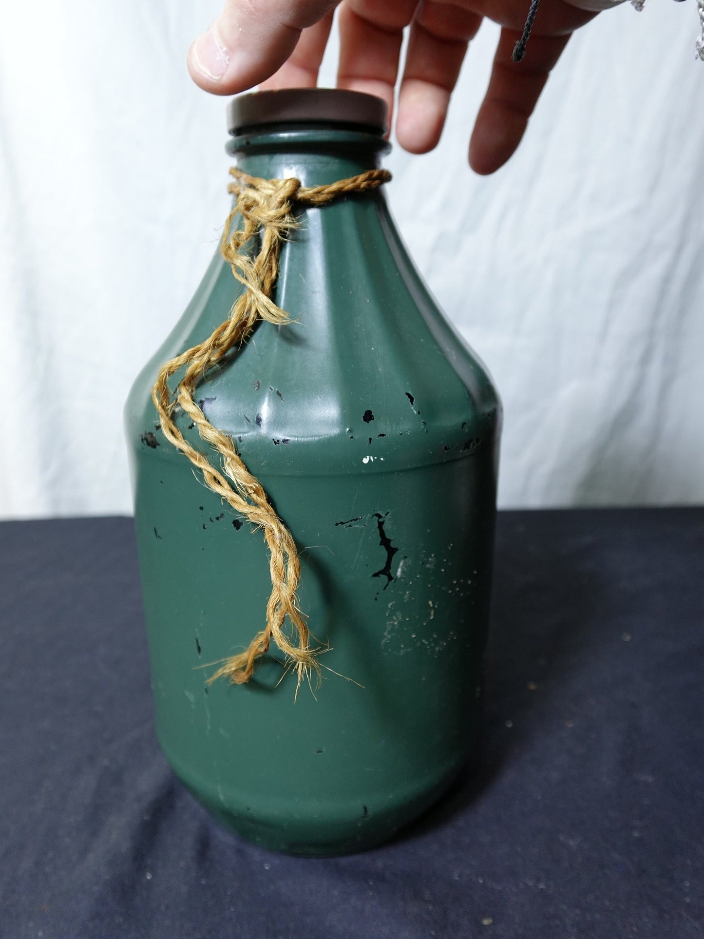 Green Cow Milk Jug Decorative Container by Cathy Batchelor 1996