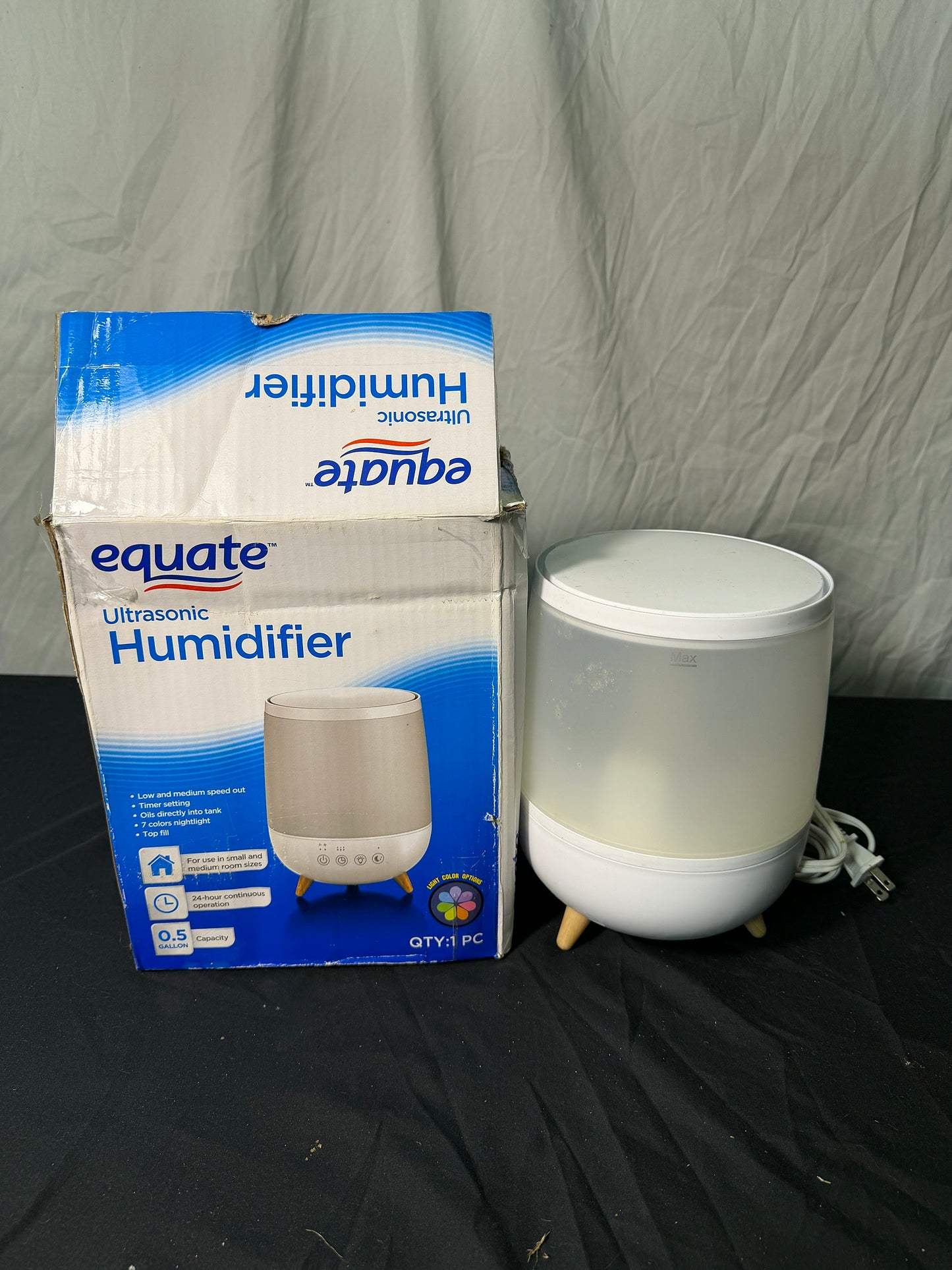 Equate Ultrasonic Humidifier 0.5 Gallon