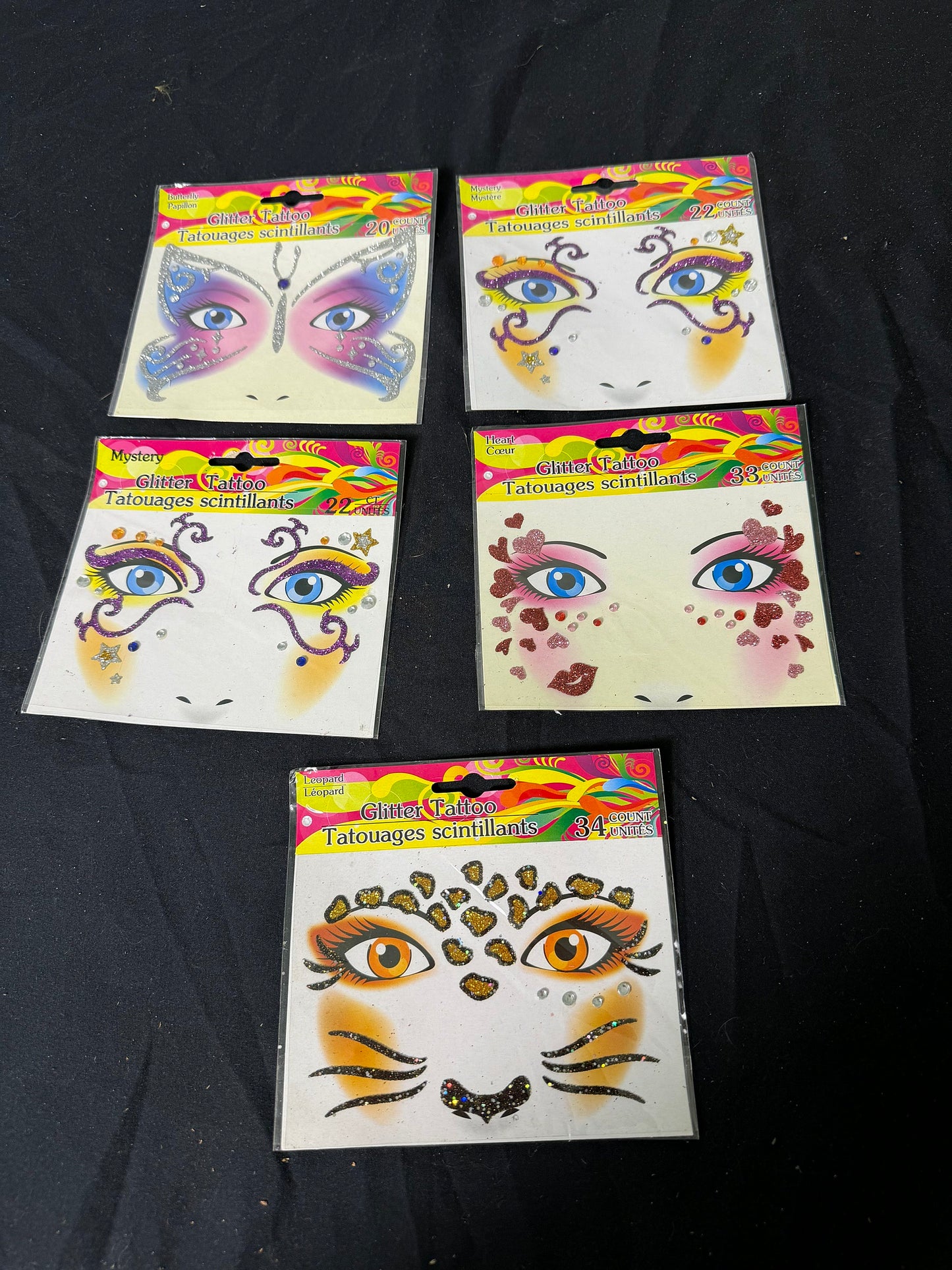 Mystery Polymer Tattoo Stickers Glitter Tattoos Temporary Tattoos Skin