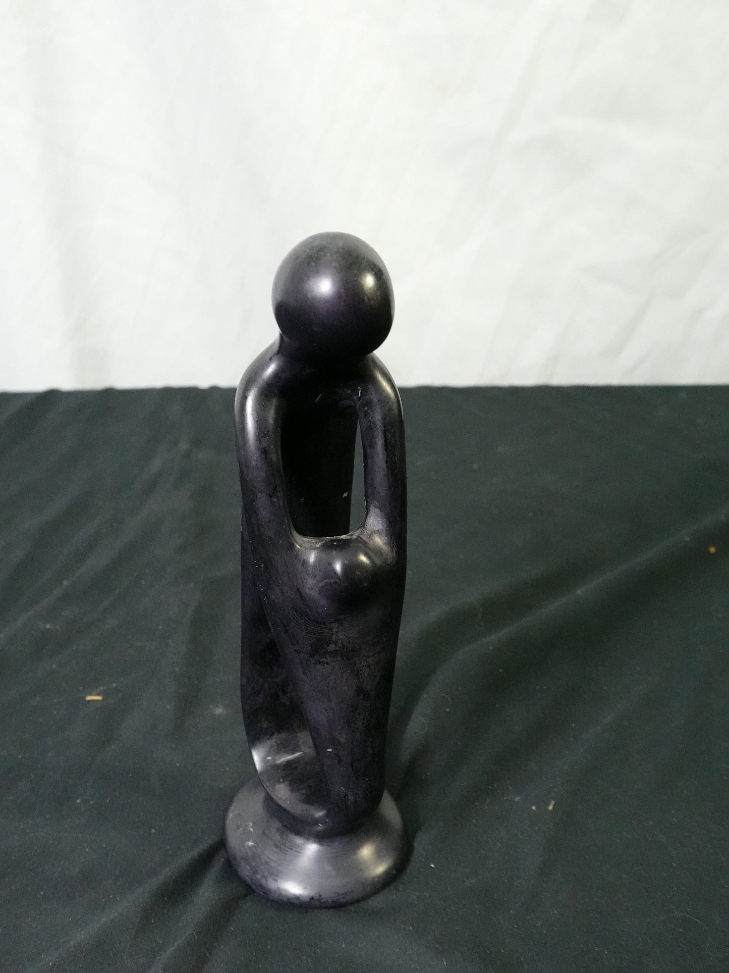 Hand Carved Soapstone Mother and Child Sculpture