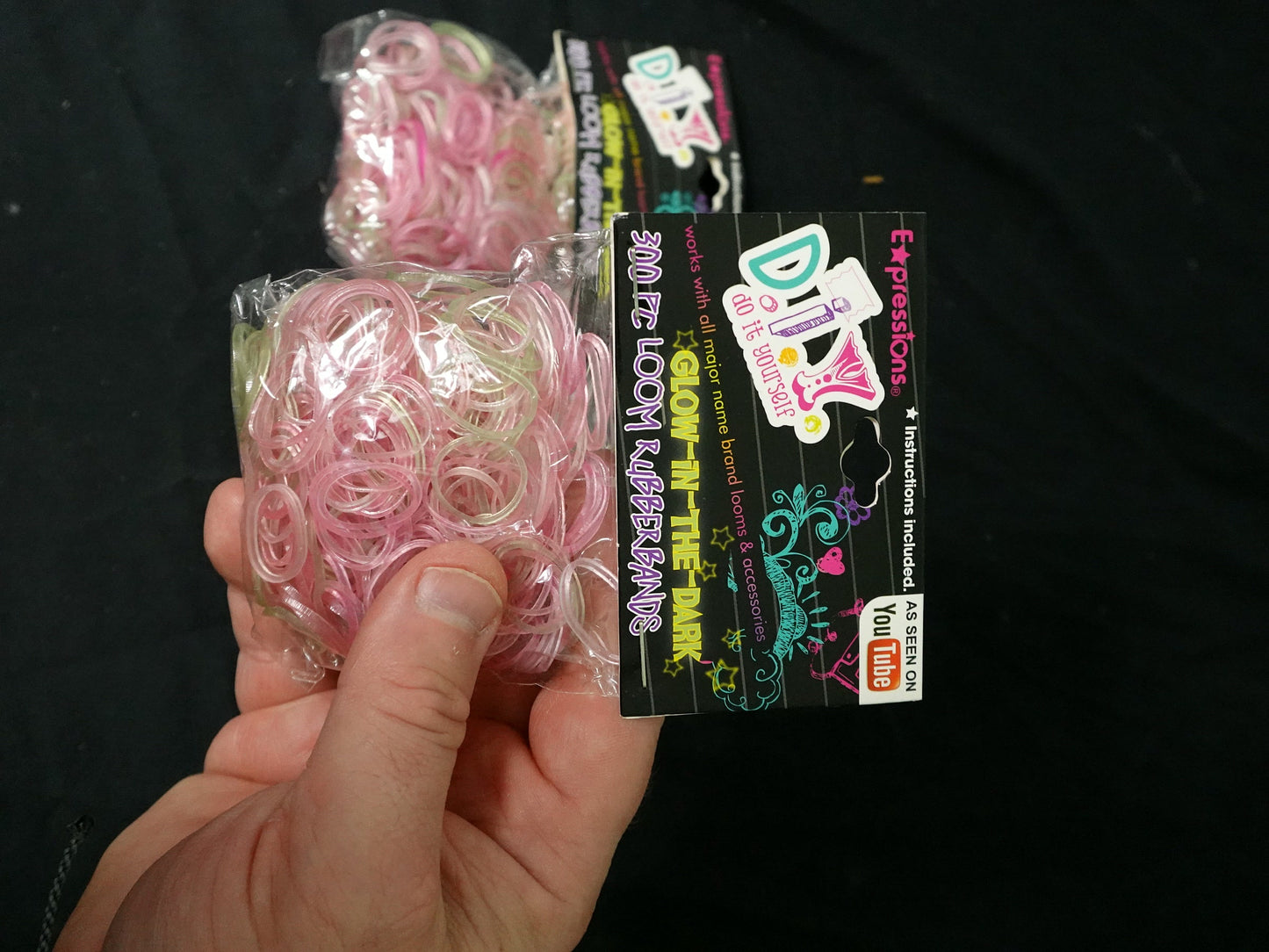 Expressions DIY Glow in the Dark Loom Rubber Bands 300 Count