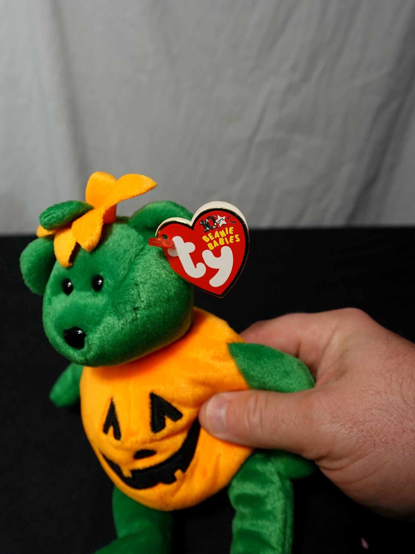 Ty Inc Beanie Babies Tricky Pumpkin Plush Toy
