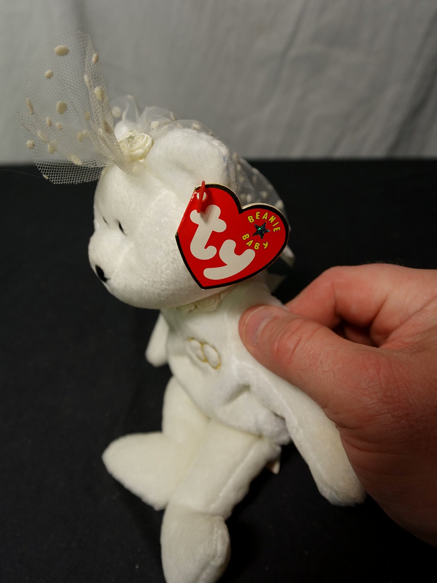 TY Inc Mrs. the Bride Bear Polyester Fiber Plush Toy