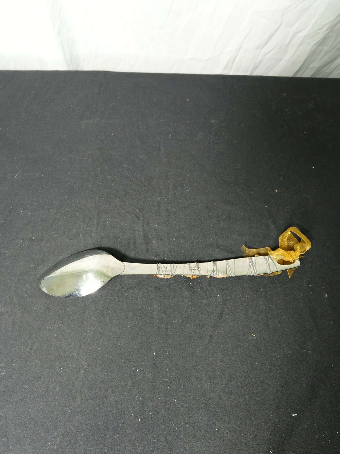 Oneida Stainless Custom Wire Wrapped Beaded Serving Spoon