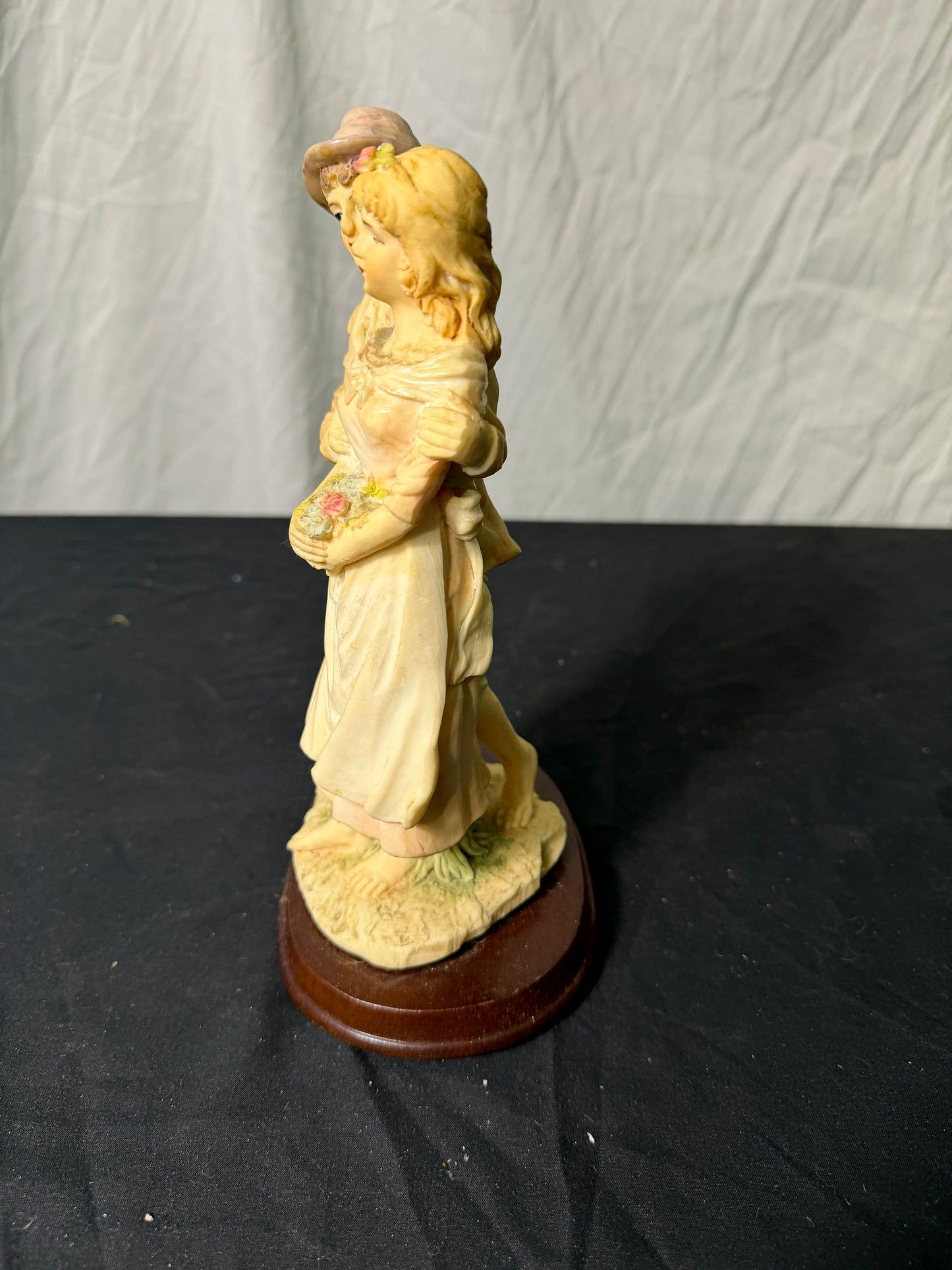 Vintage Satsuma Ceramic Couple Figurine