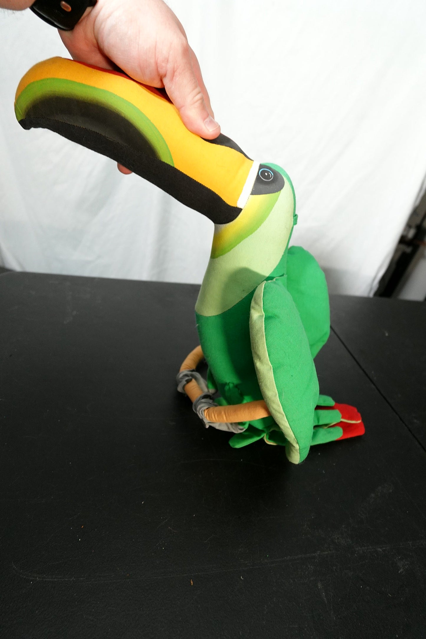 Vintage Angelitos Stuffed Hanging Tropical Toucan Plush 14 inches