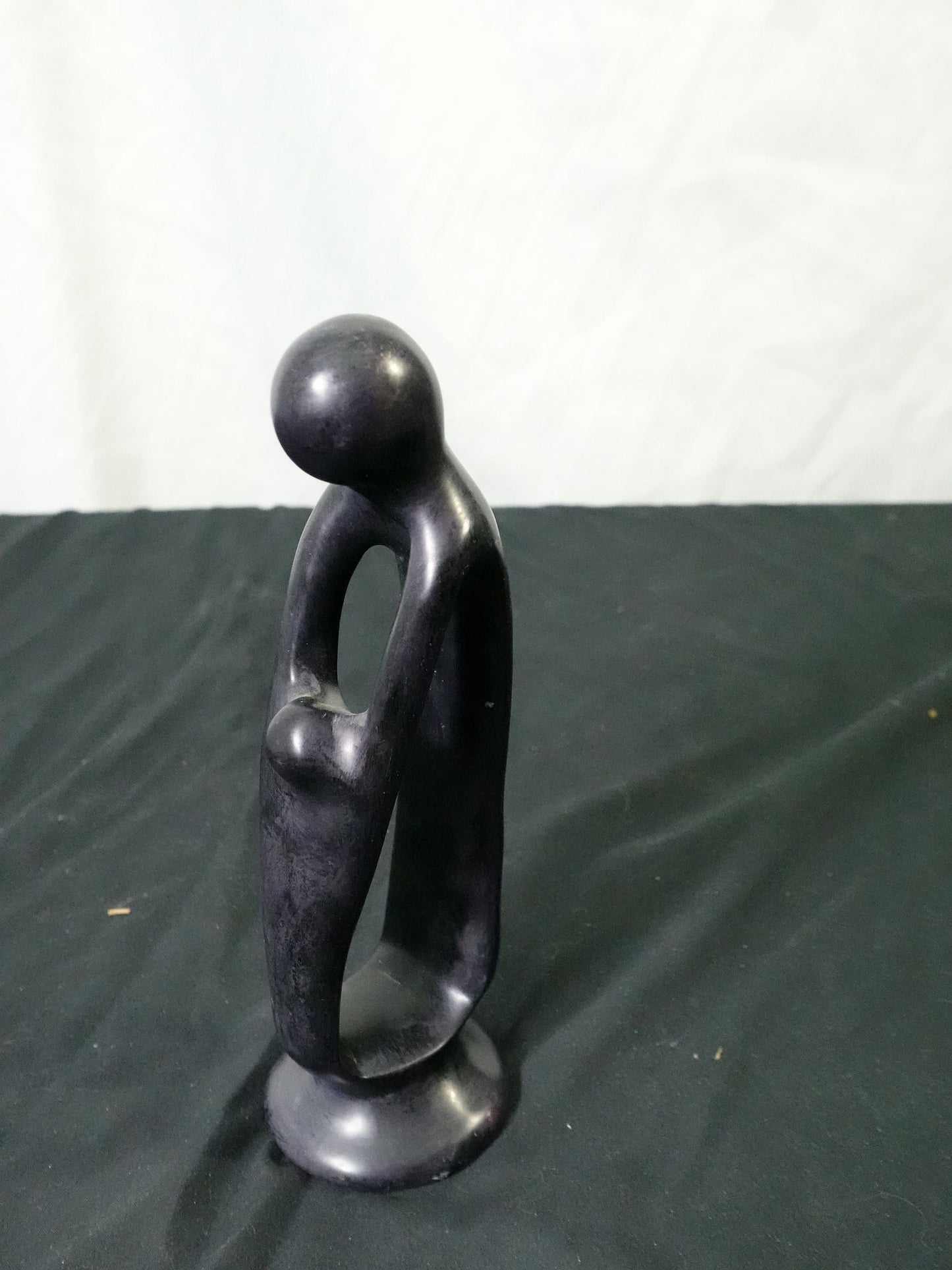 Hand Carved Soapstone Mother and Child Sculpture