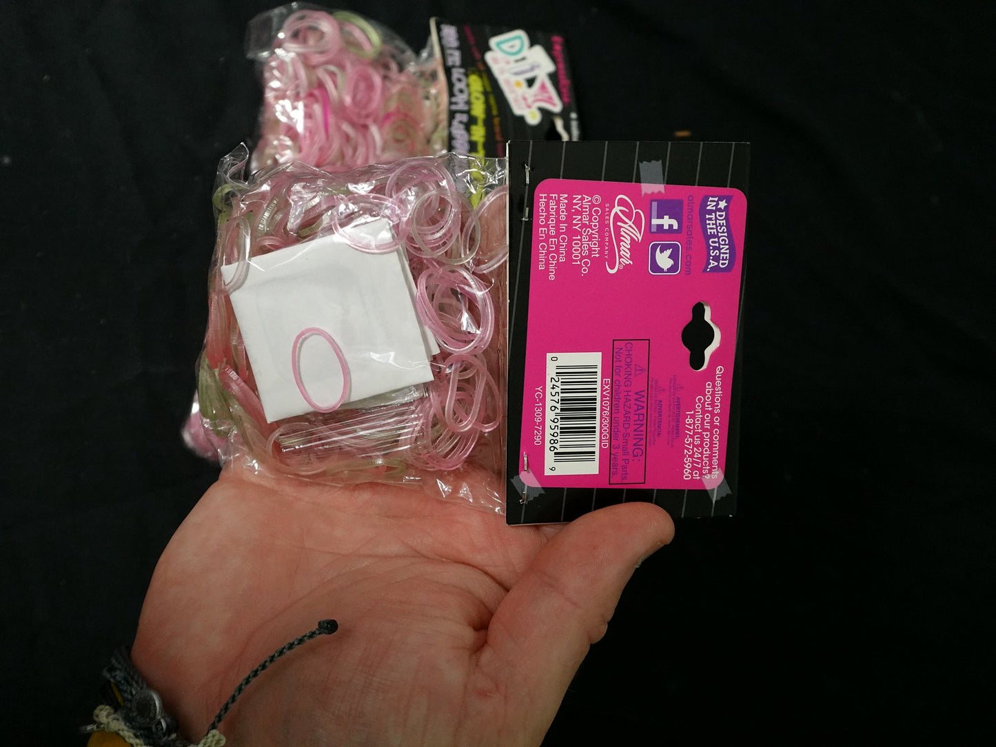 Expressions DIY Glow in the Dark Loom Rubber Bands 300 Count