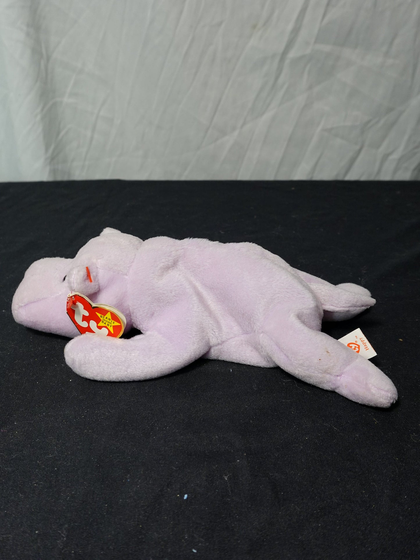 Ty Inc Happy the Hippo Beanie Babies Polyester Fiber Plush Toy
