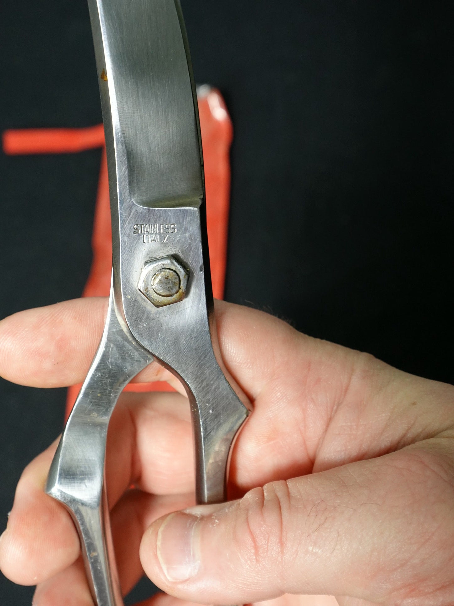Zyliss Stainless Steel Kitchen Shears with Red Sheath