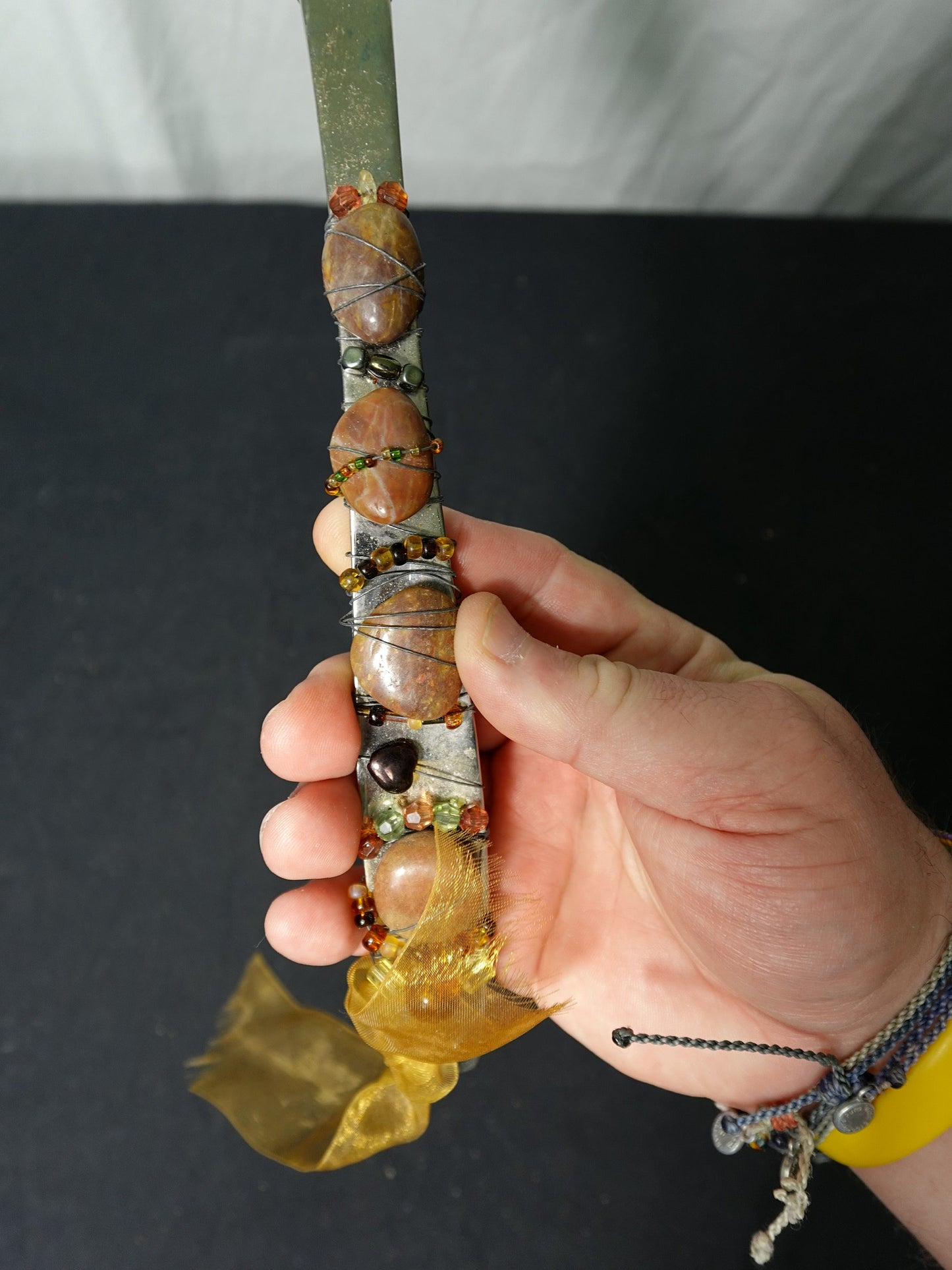 Oneida Stainless Custom Wire Wrapped Beaded Serving Spoon