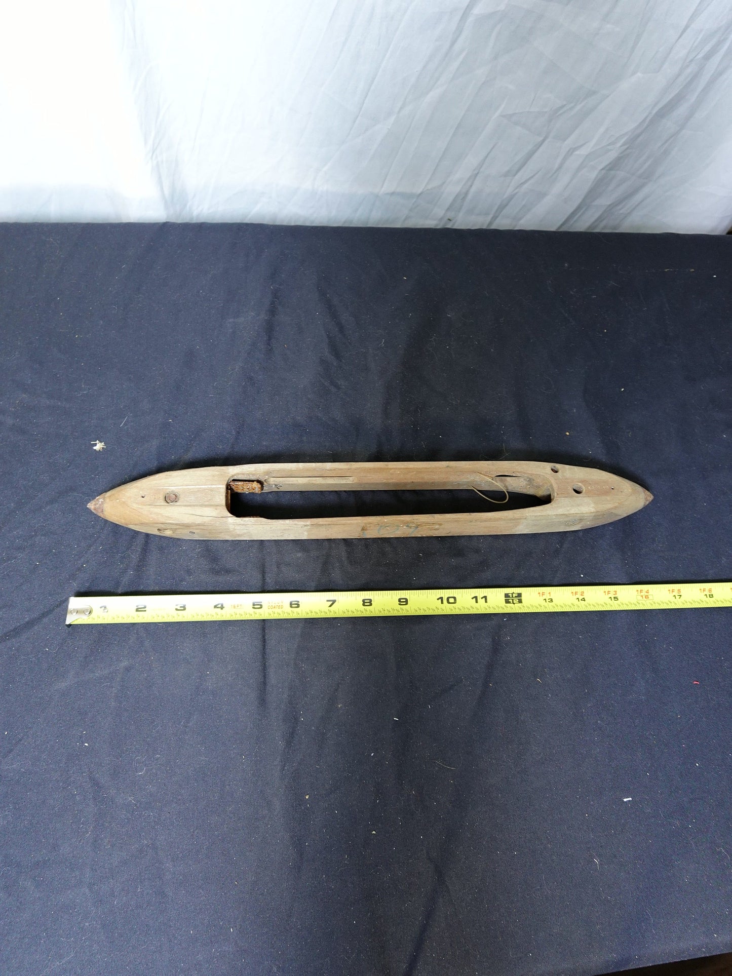 Vintage Wooden Loom Shuttle