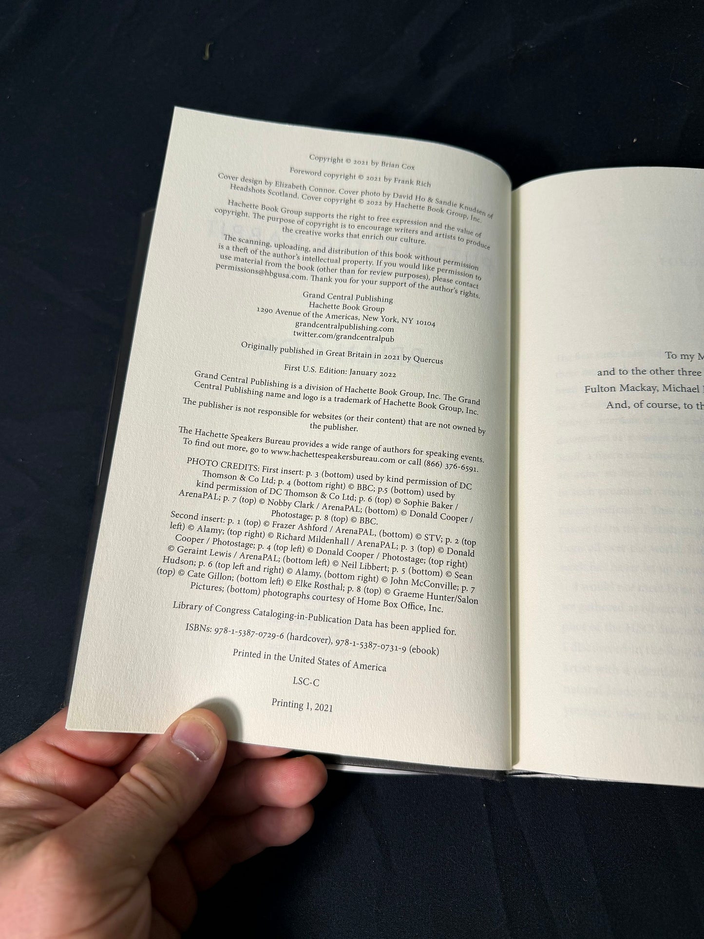Brian Cox Putting the Rabbit in the Hat First U.S. Edition Printing 1, 2021