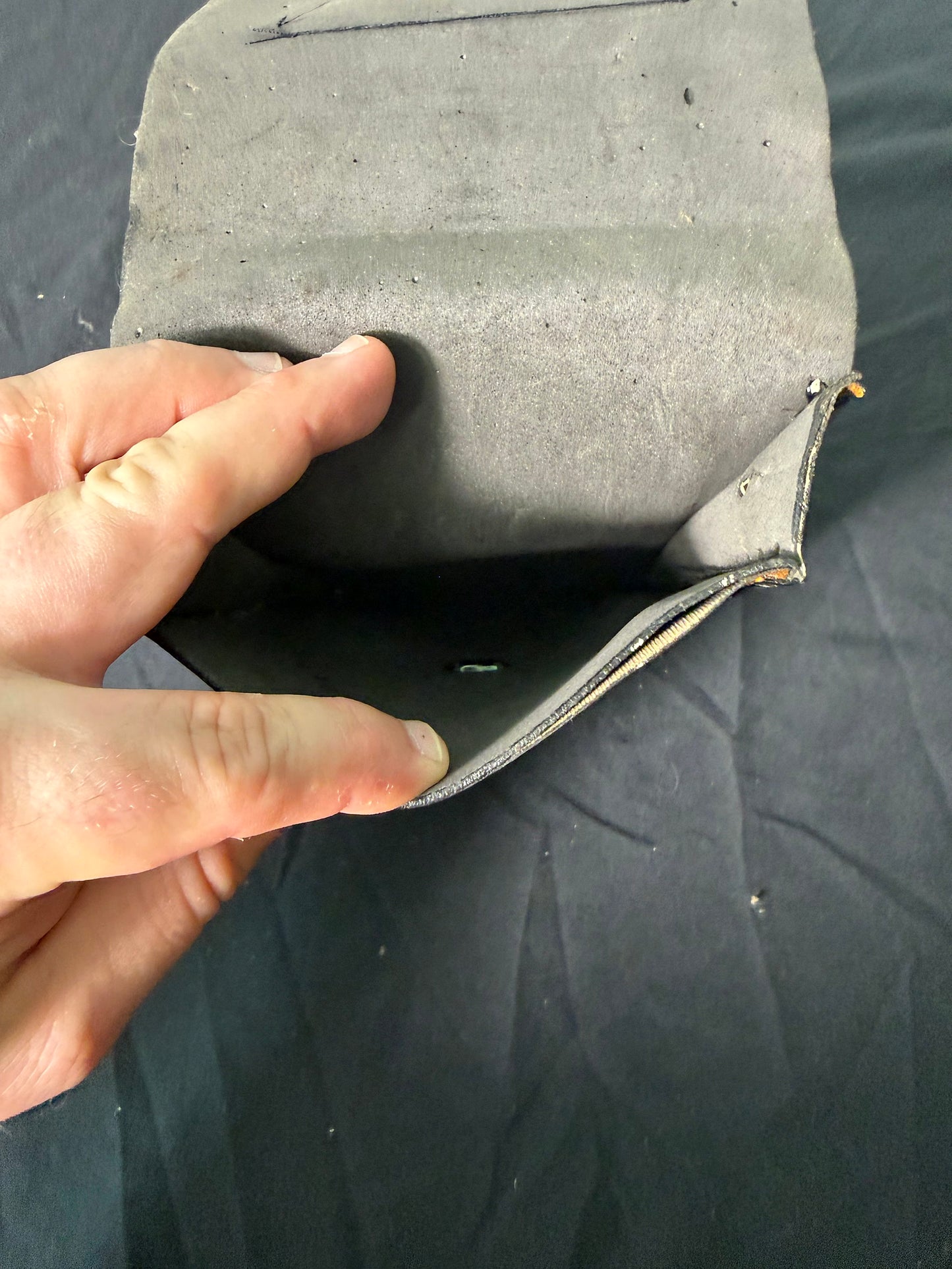 Leather Wallet with Fish Design