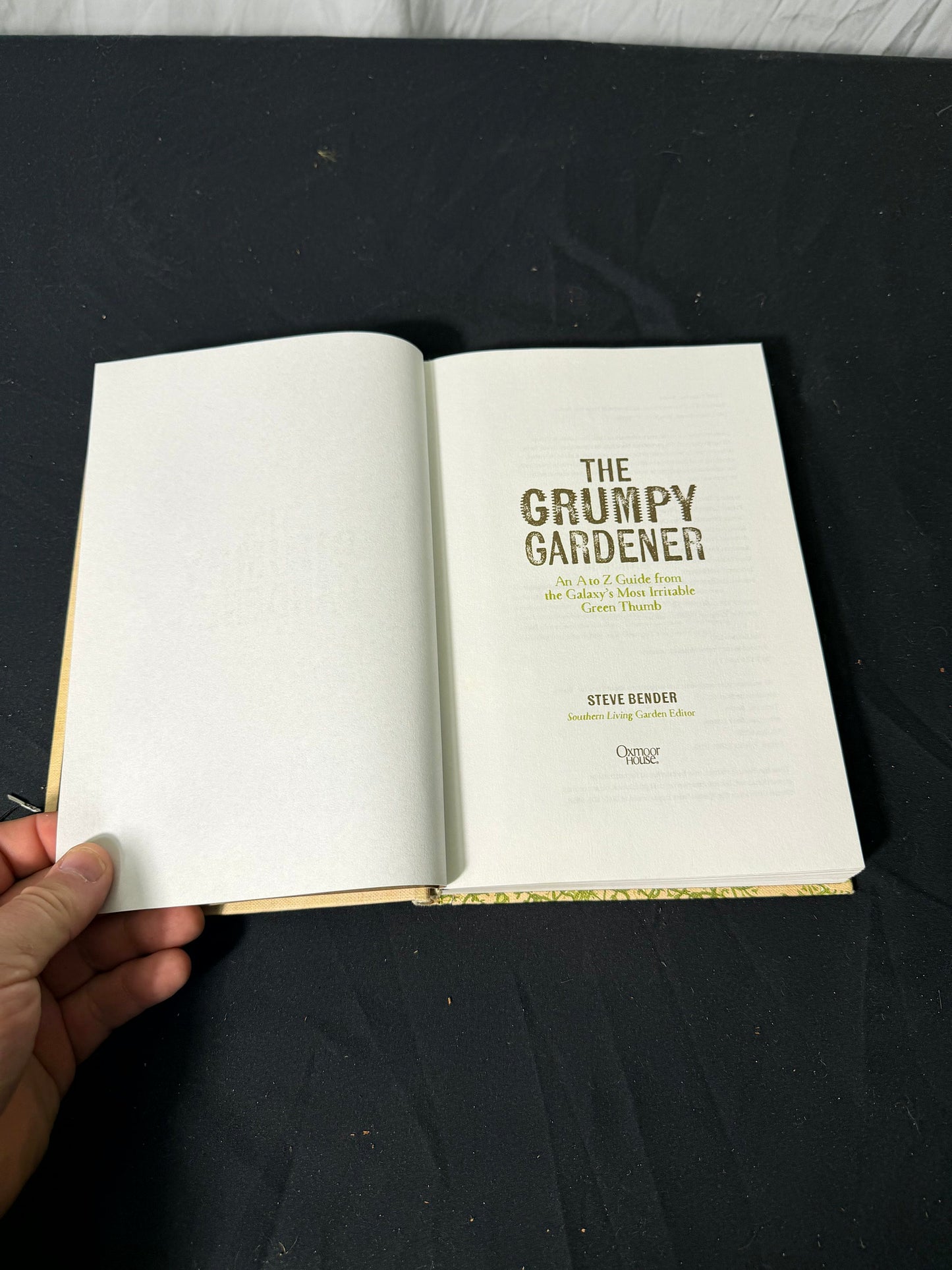 Oxmoor House The Grumpy Gardener Hardcover Book