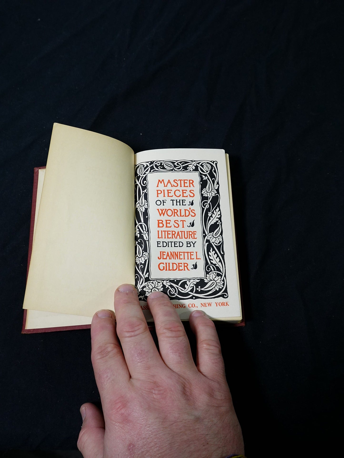 Vintage Masterpieces of the World's Best Literature Edited by Jeannette L. Gilder Hardcover Book