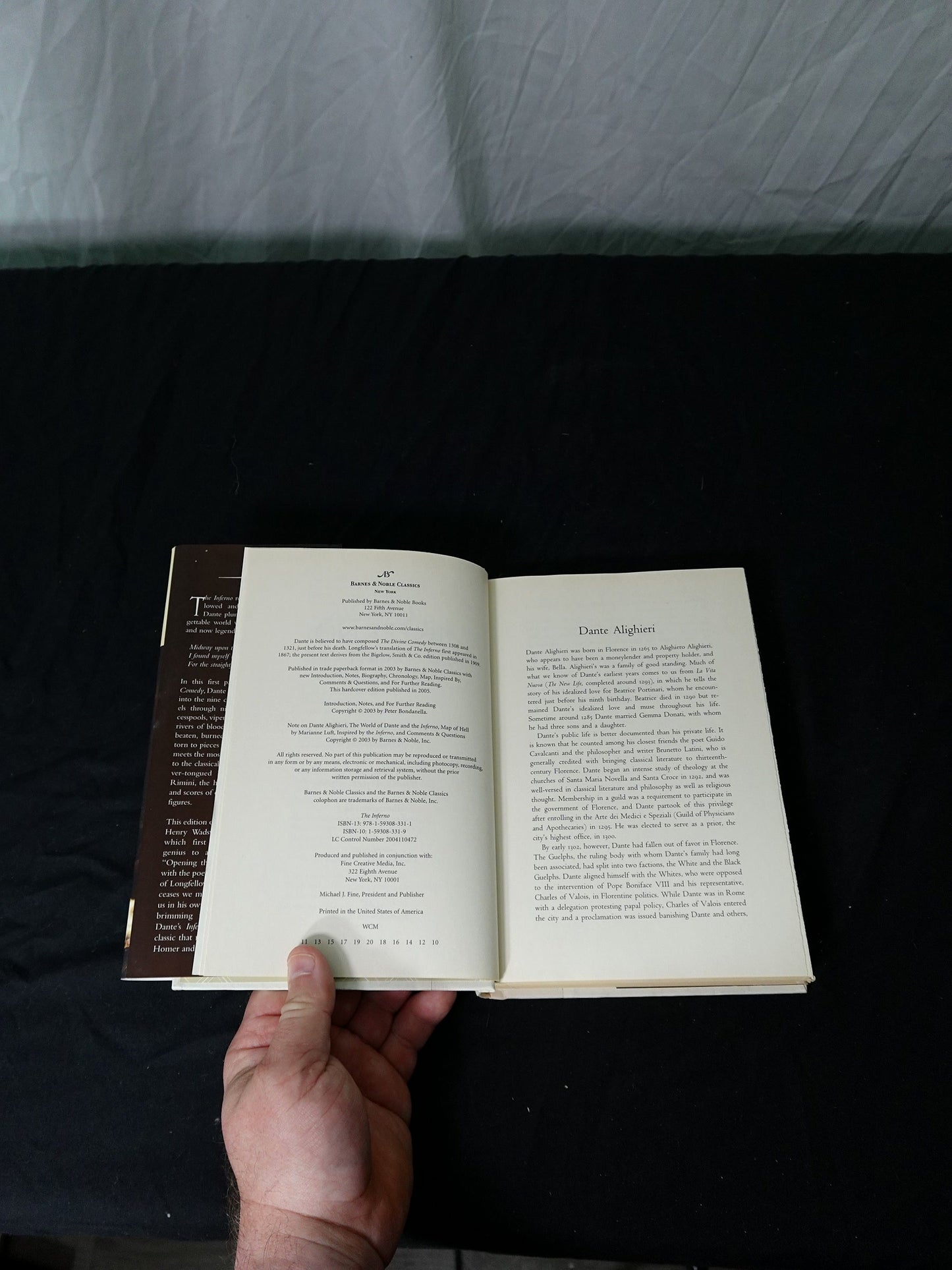 Vintage Dante Alighieri The Inferno First Edition Thus Barnes & Noble Classics Hardcover Book