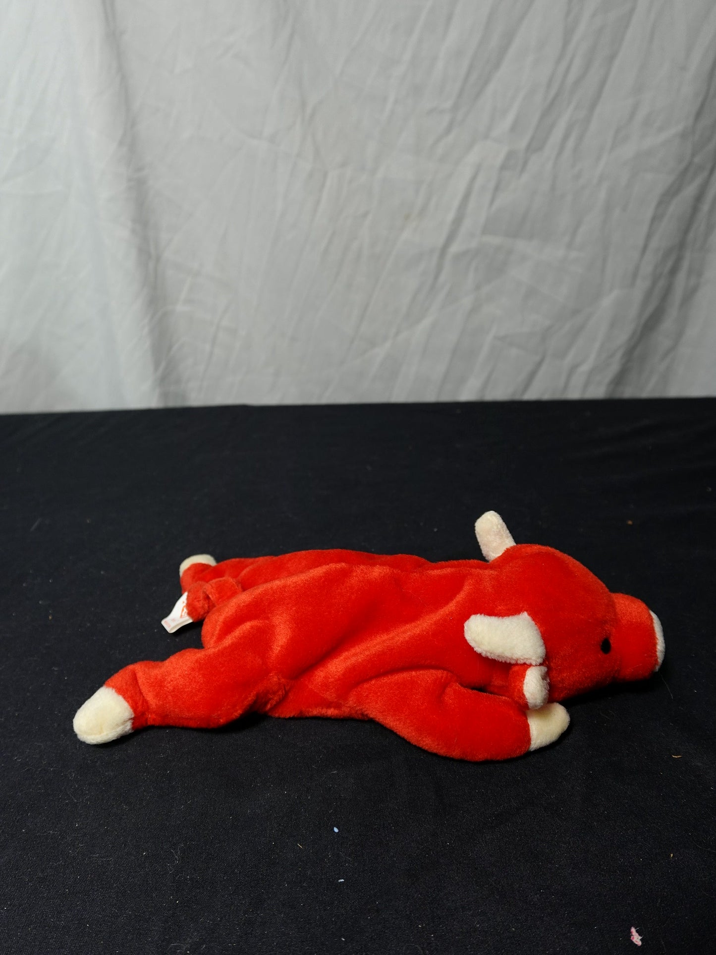 Ty Beanie Baby Snort Red Bull Plush Toy