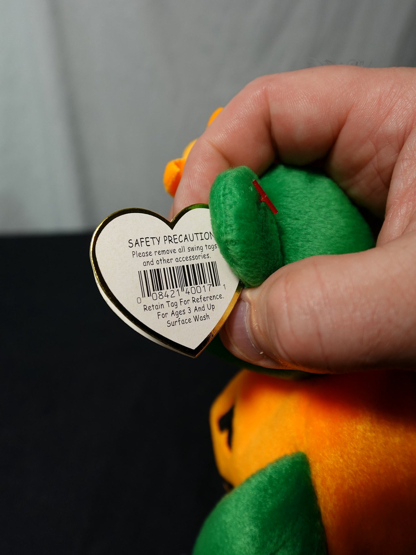 Ty Inc Beanie Babies Tricky Pumpkin Plush Toy
