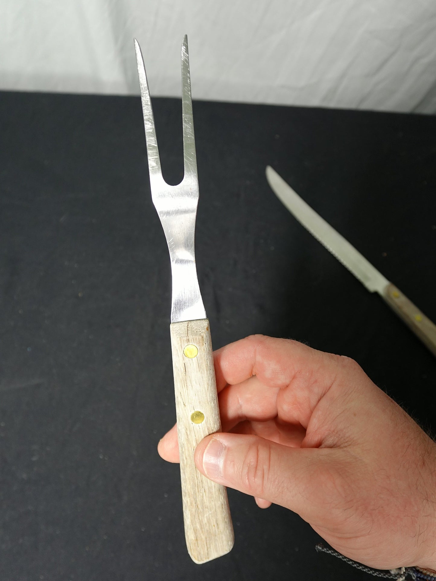 Washington Forge Carving Knife and Fork Set Stainless Steel
