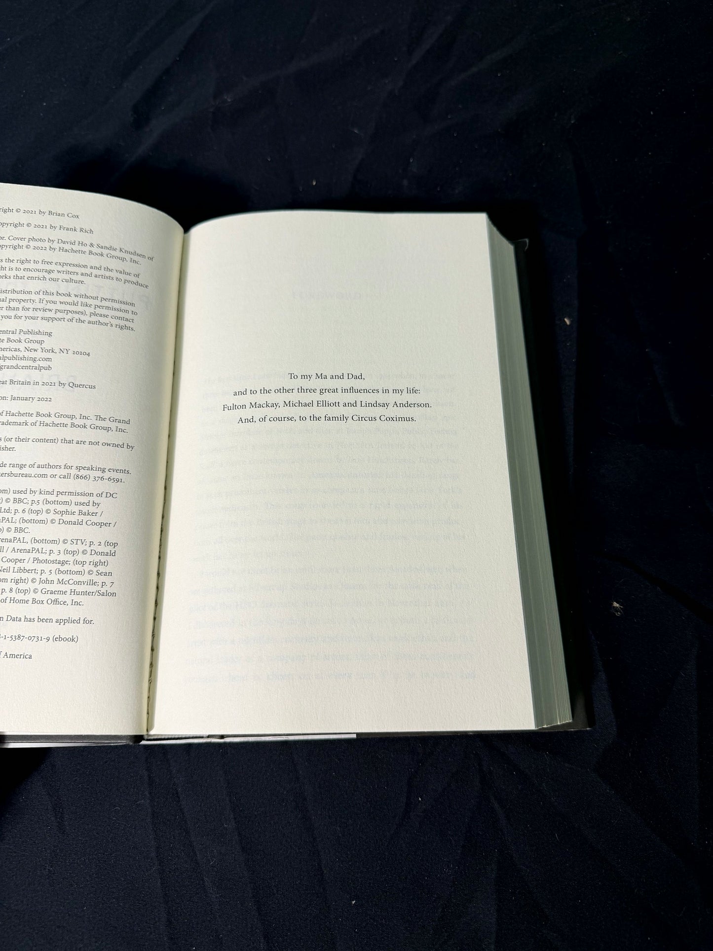Brian Cox Putting the Rabbit in the Hat First U.S. Edition Printing 1, 2021