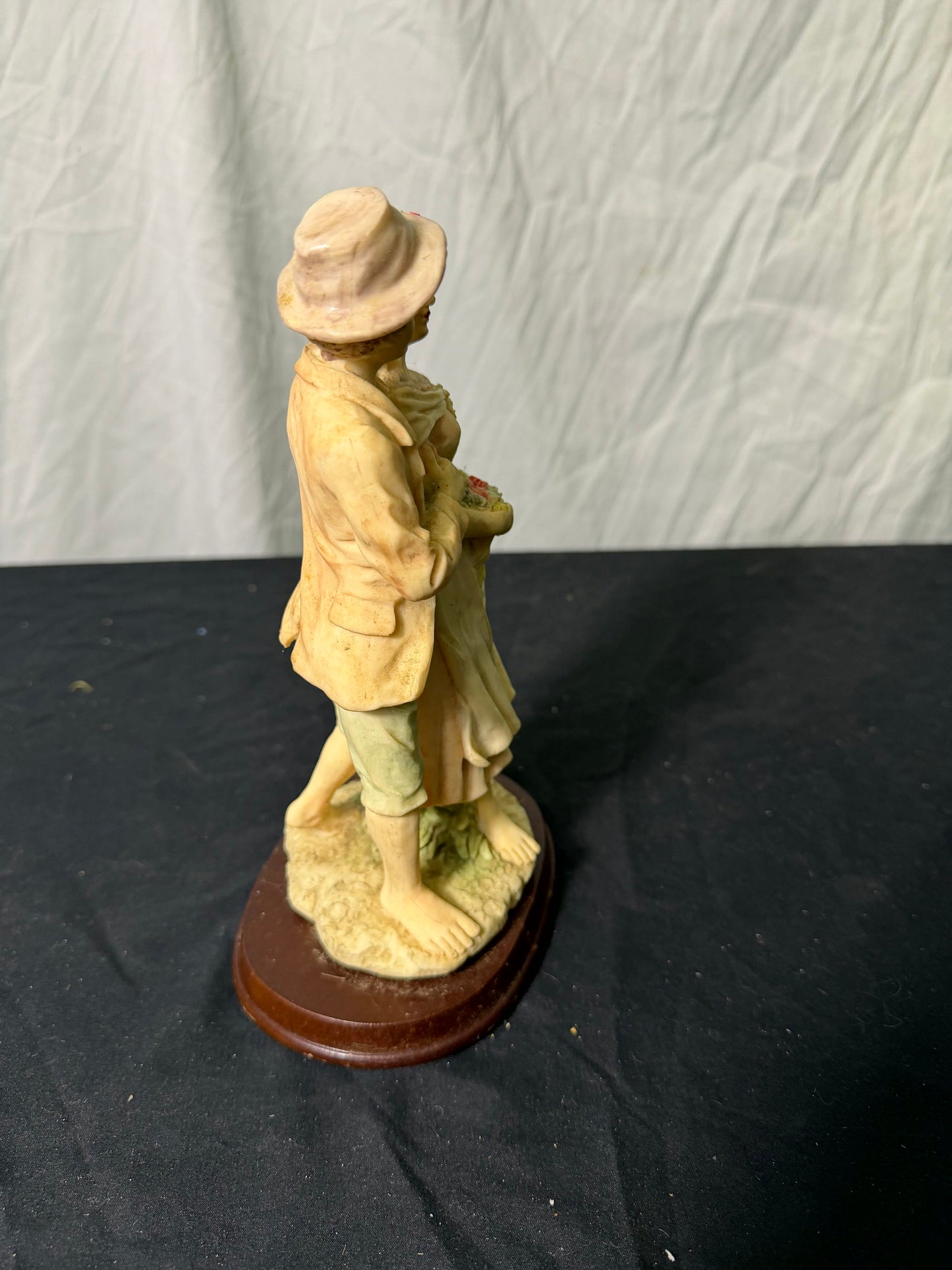 Vintage Satsuma Ceramic Couple Figurine