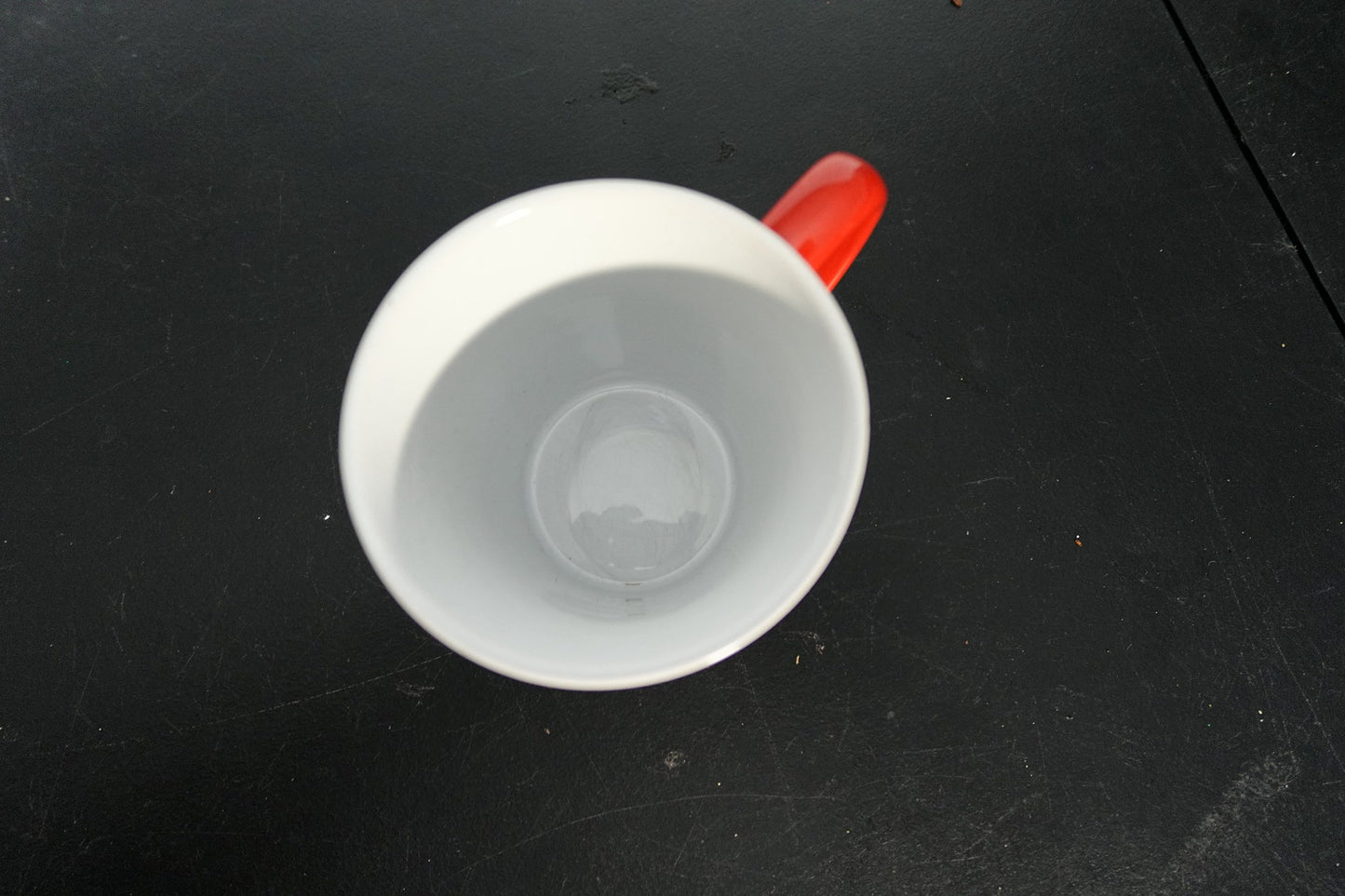 Vintage Spring Dachshund Dog Mug - Red and White Ceramic