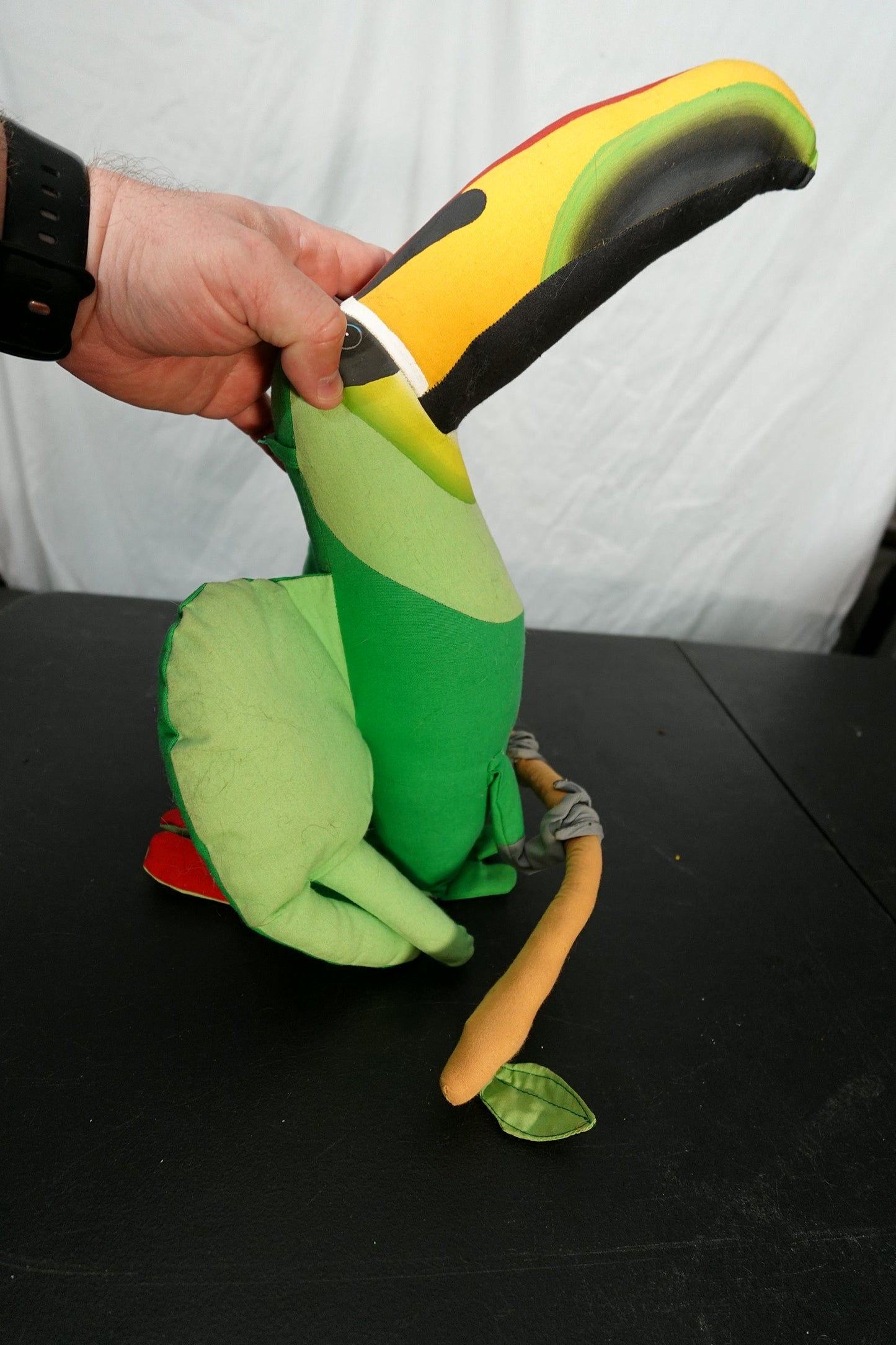 Vintage Angelitos Stuffed Hanging Tropical Toucan Plush 14 inches