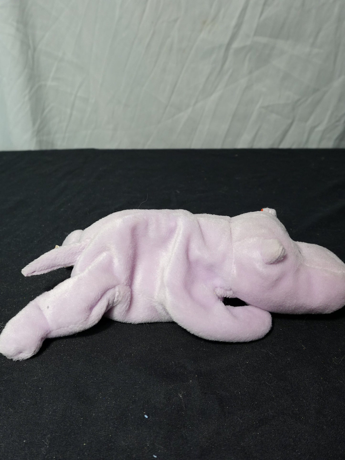 Ty Inc Happy the Hippo Beanie Babies Polyester Fiber Plush Toy