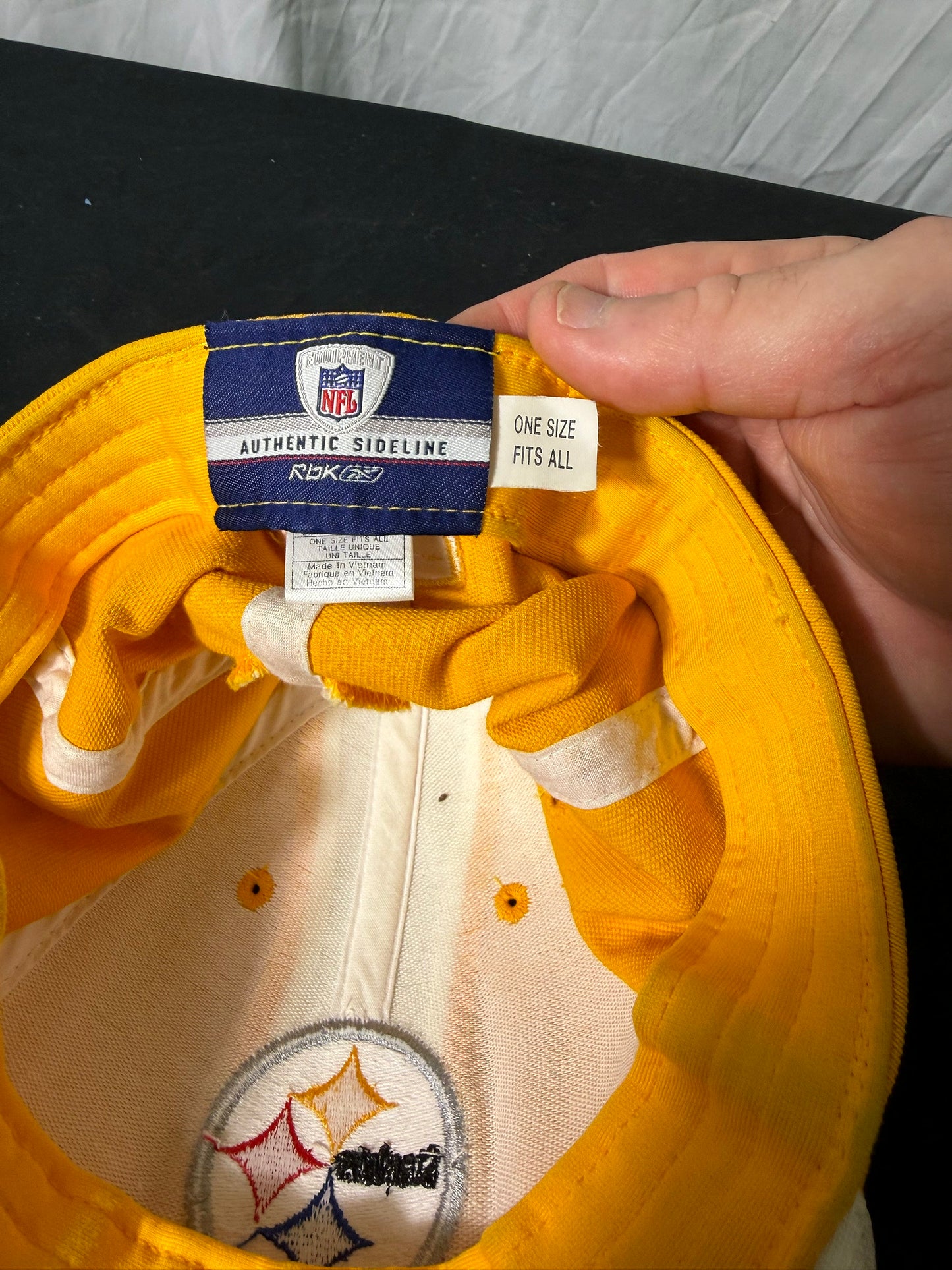 Reebok Pittsburgh Steelers Authentic Sideline Cap One Size Fits All