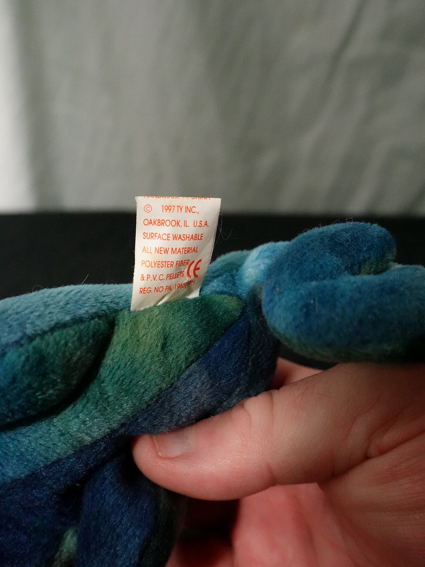 TY INC Beanie Babies Rainbow Chameleon Plush Toy